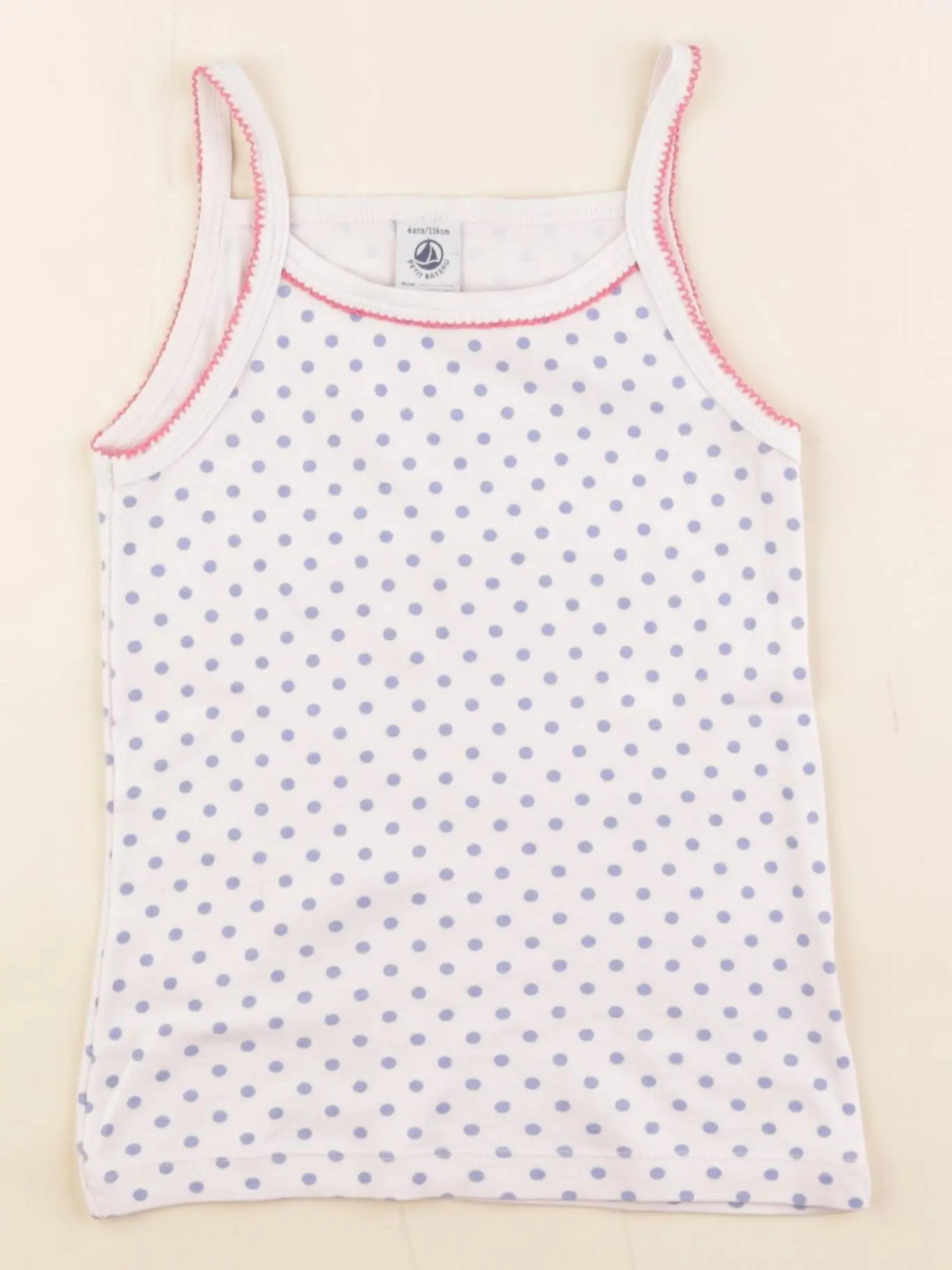 Petit Bateau - maillot de corps rose - 6 ans