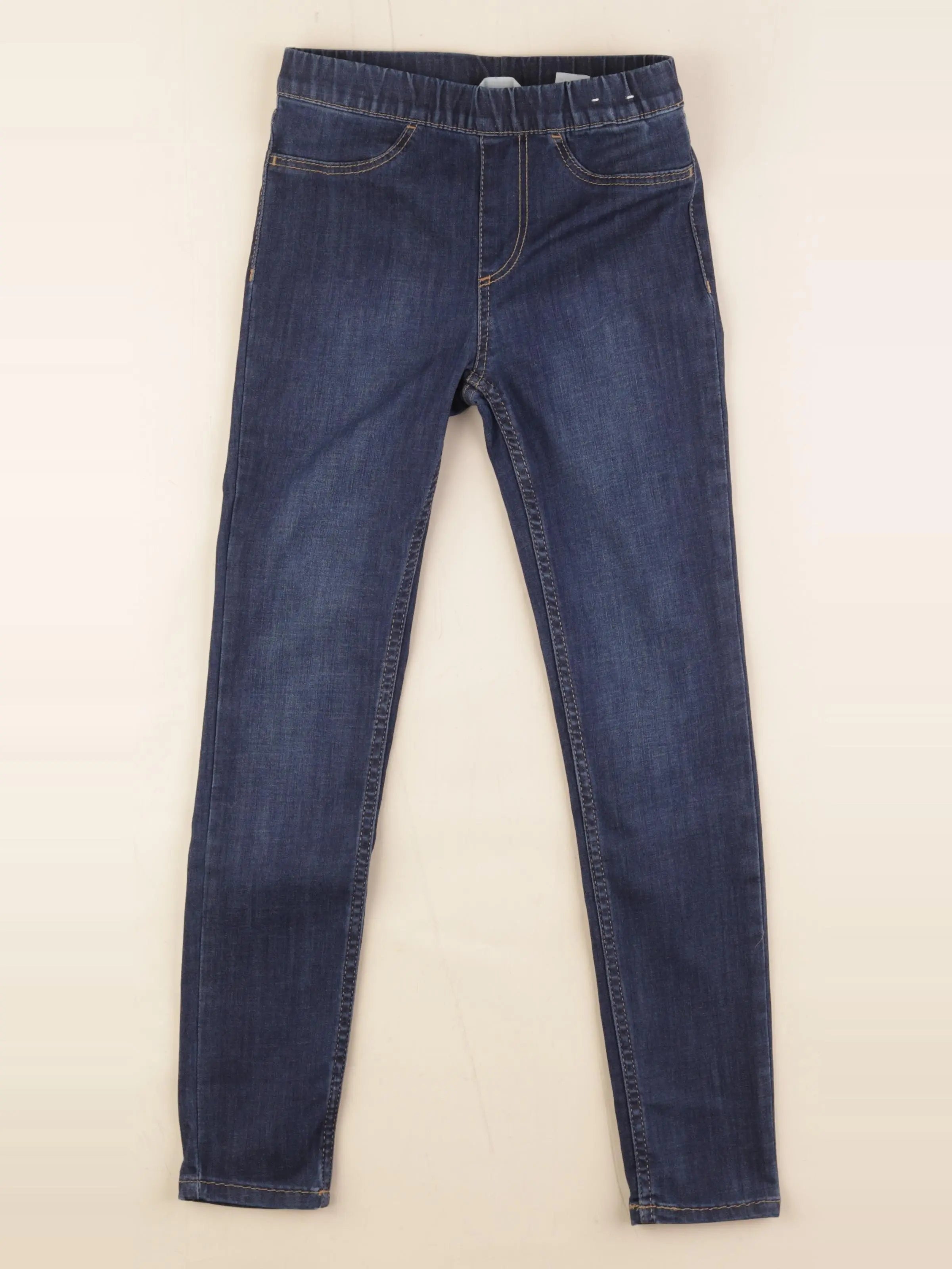 H&M - jegging bleu - 7 ans