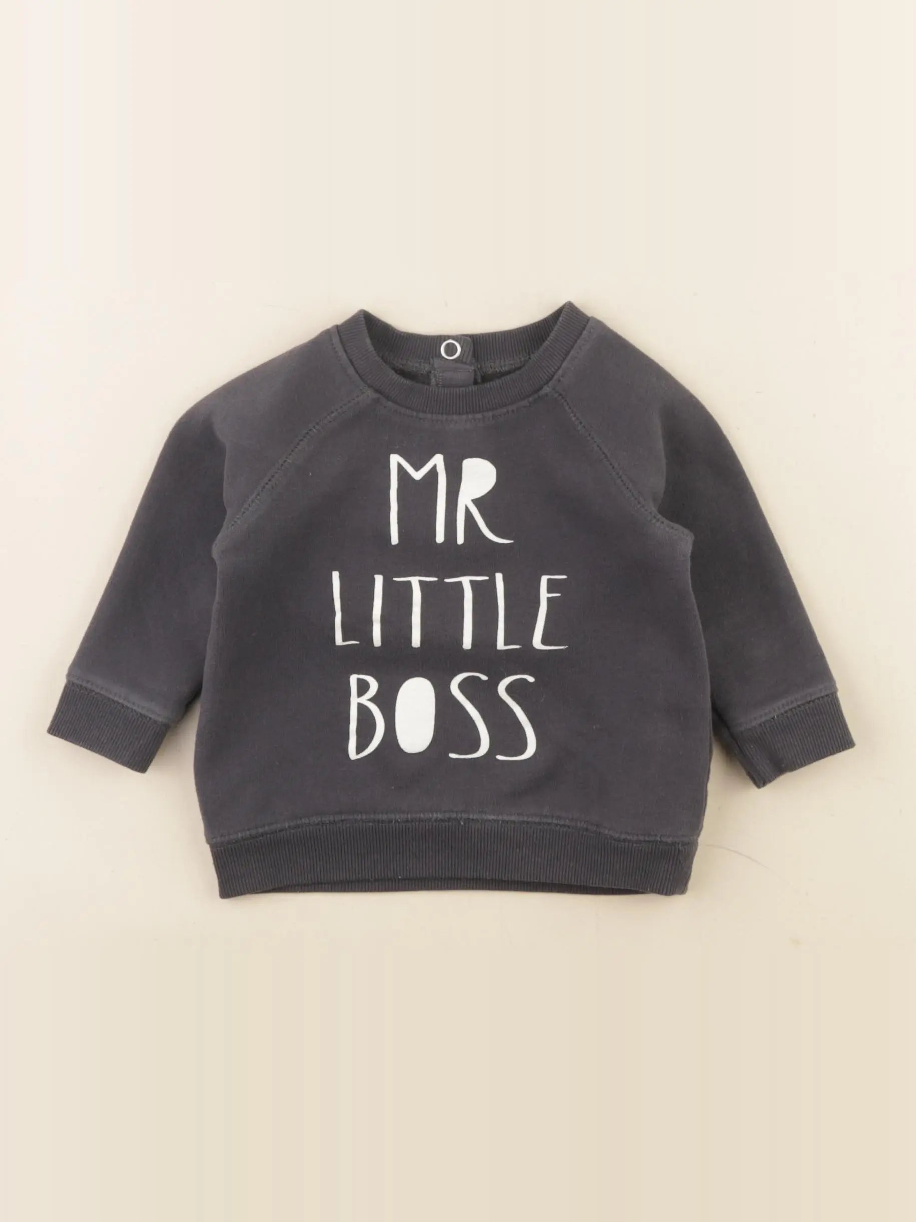 La Redoute - sweat taupe - 6 mois