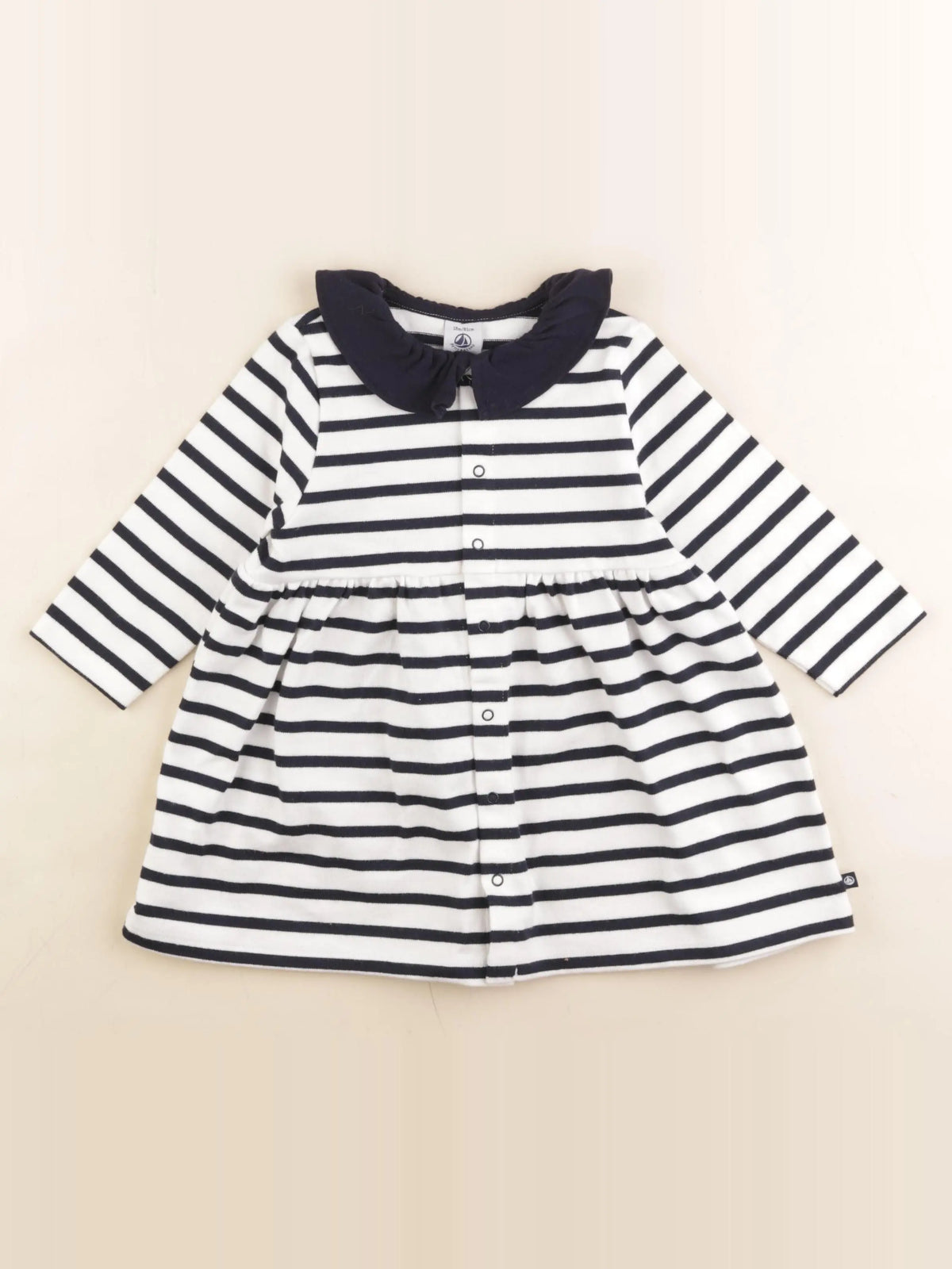 Petit Bateau - robe bleu - 18 mois