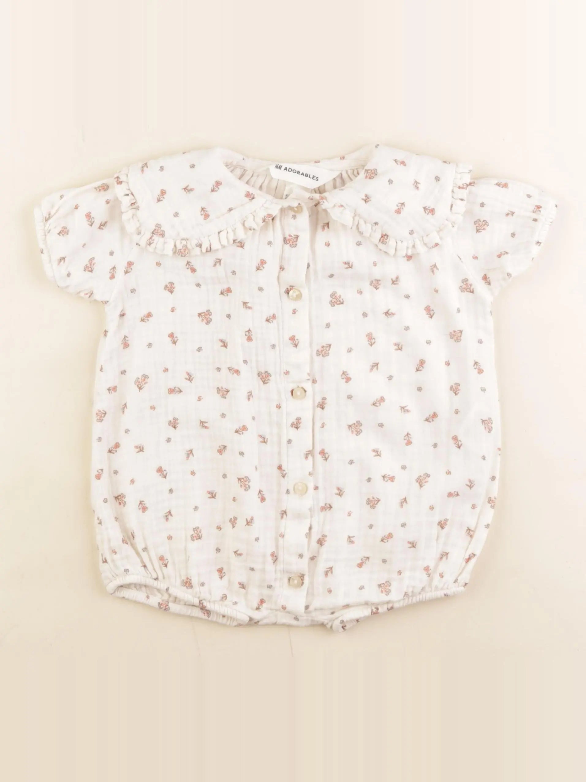 H&M - combinaison beige - 6 mois