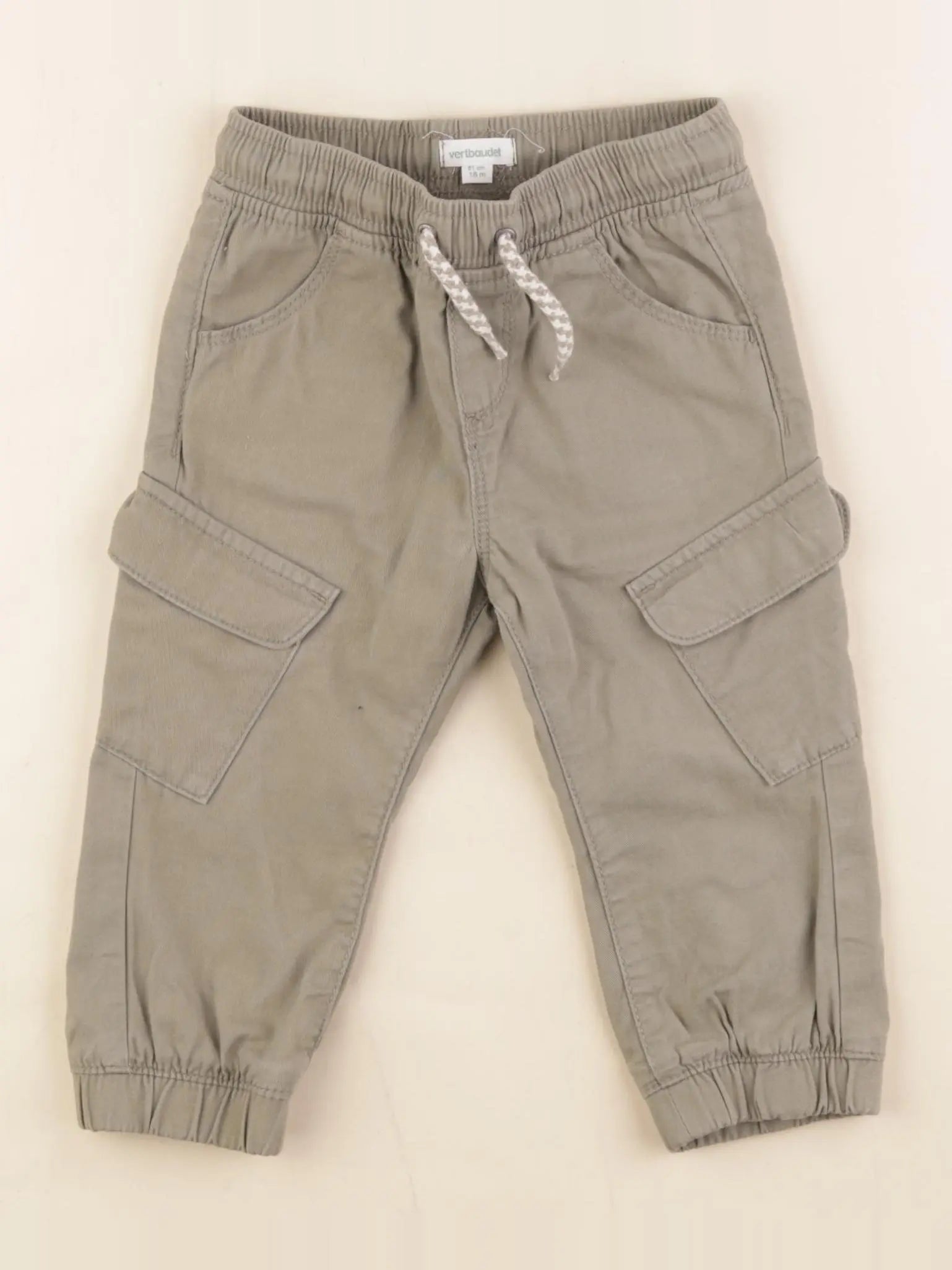 Vertbaudet - pantalon vert - 18 mois