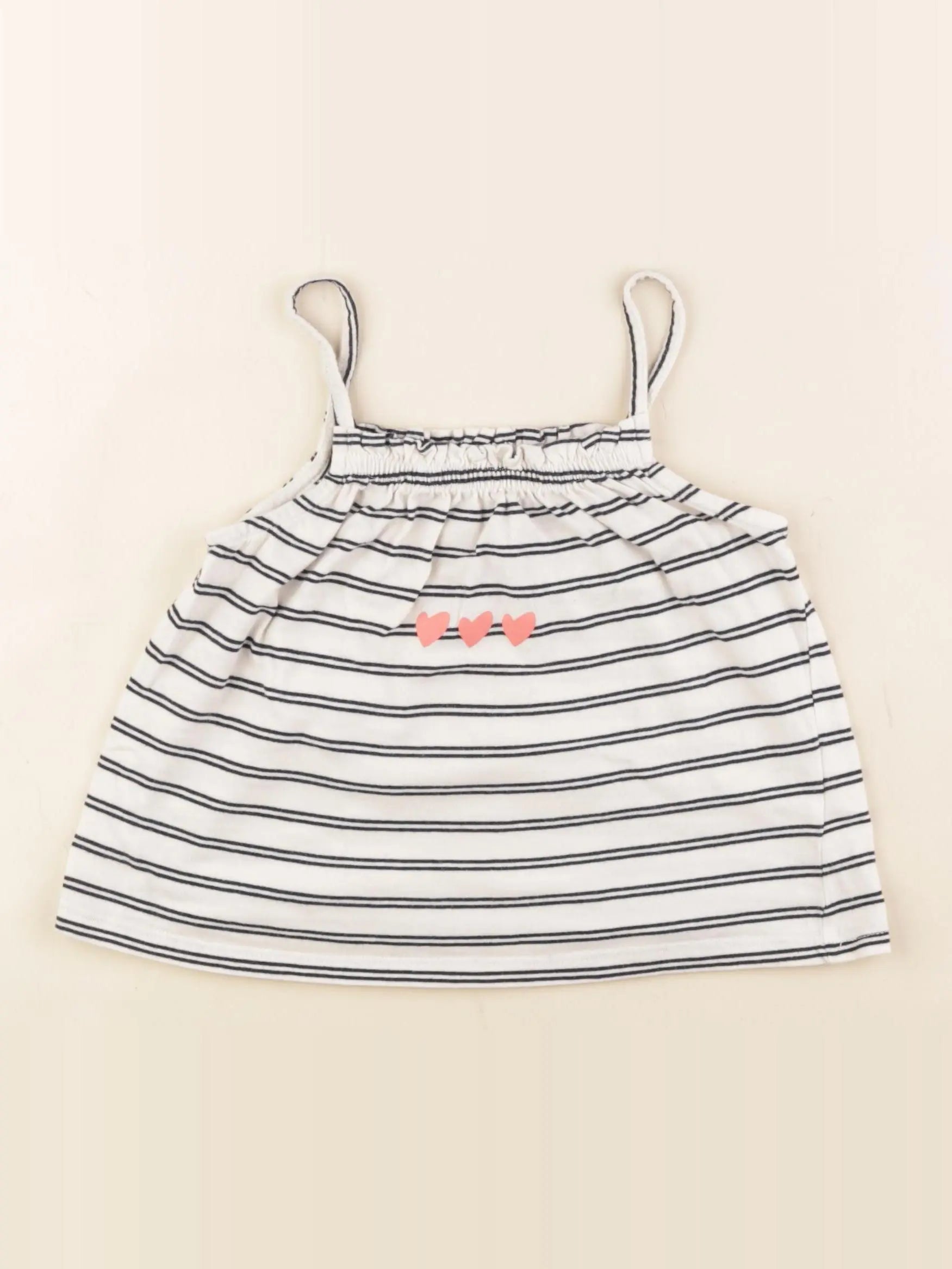 Vertbaudet - débardeur beige - 6 ans