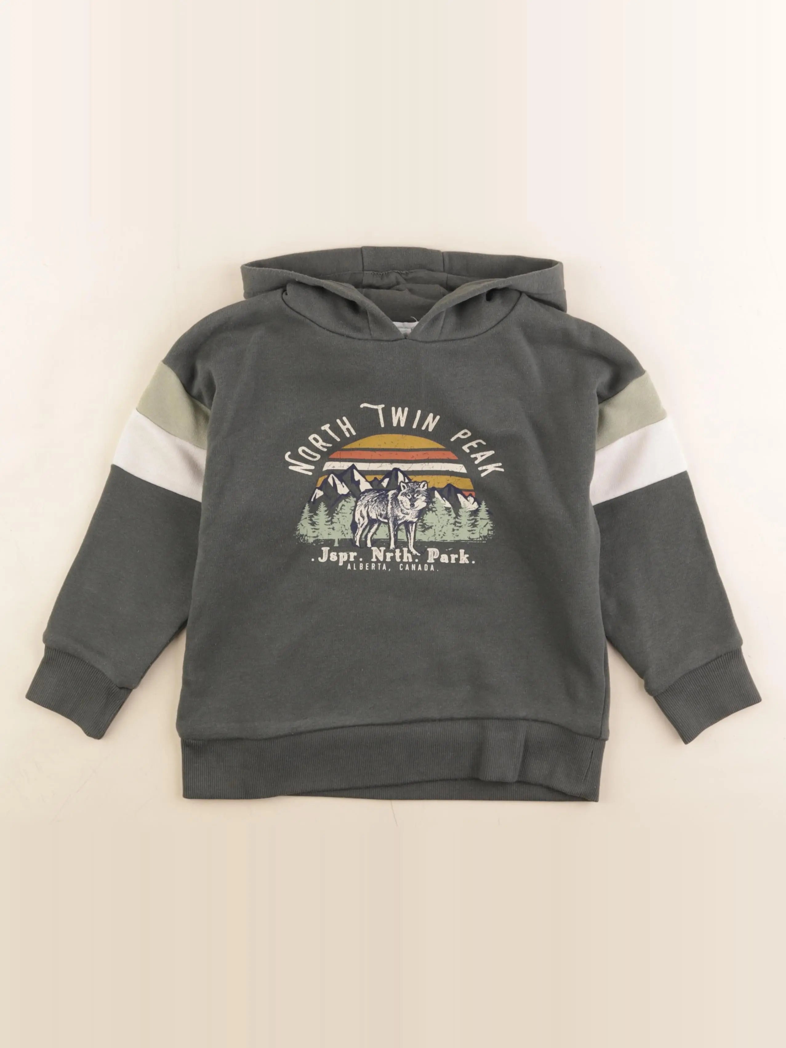 Vertbaudet - sweat vert - 6 ans