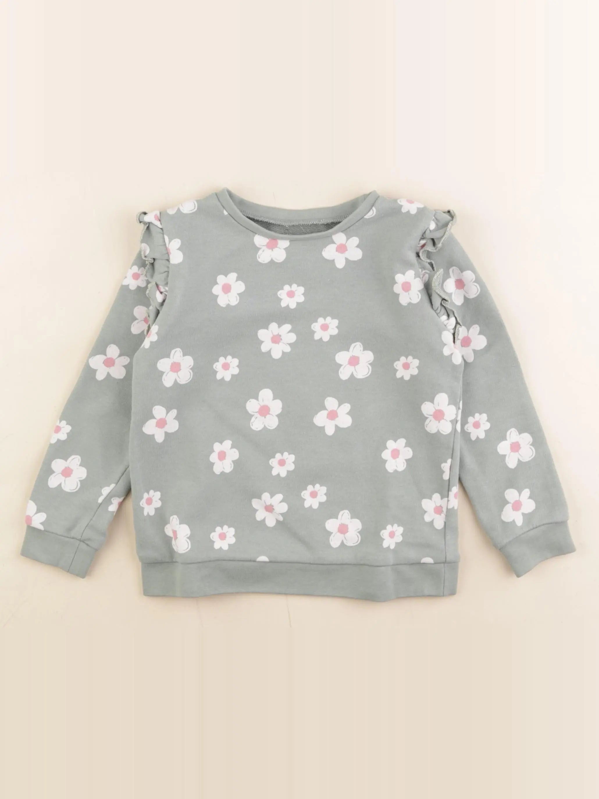 Vertbaudet - sweat vert - 3 ans