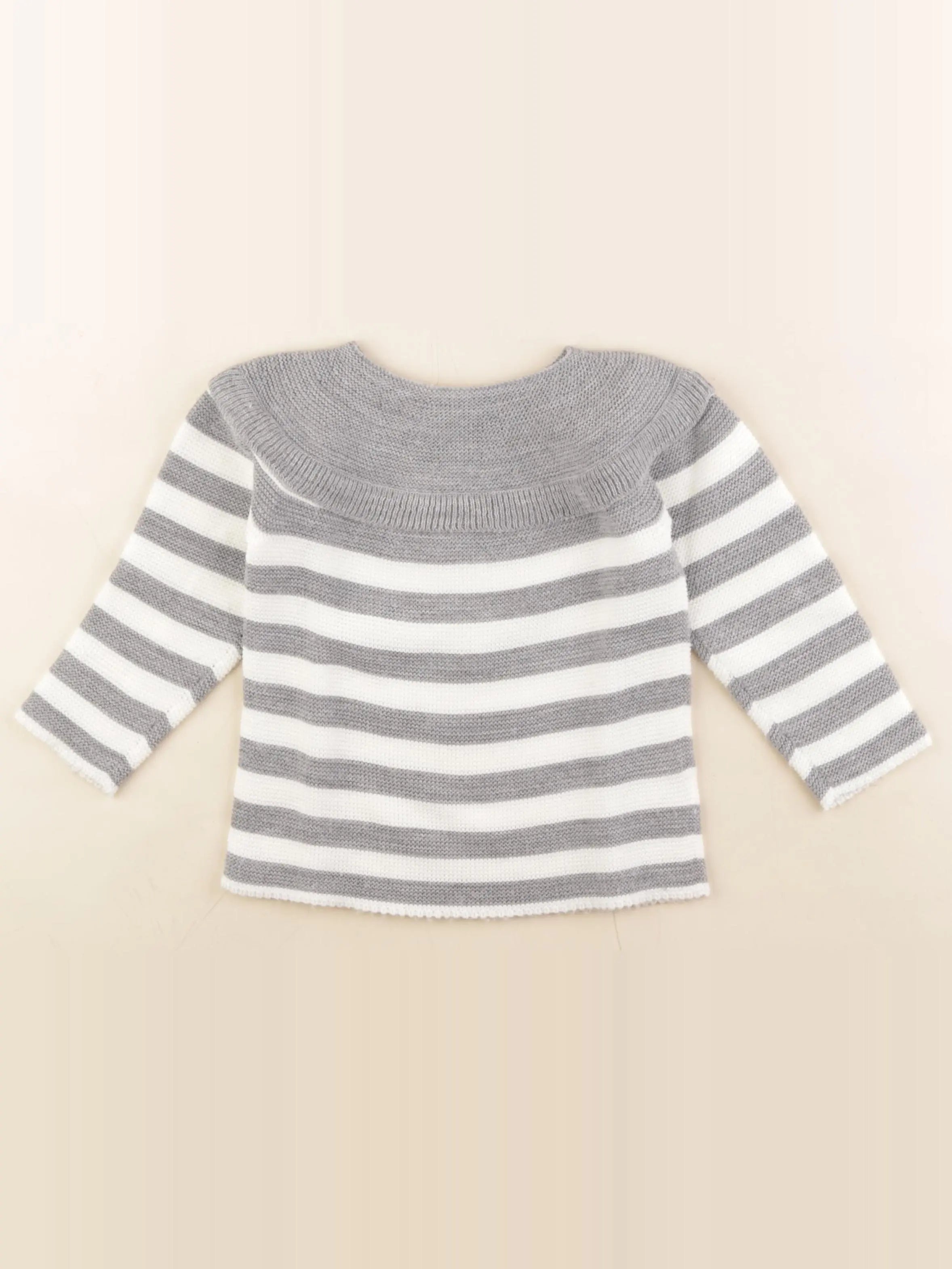 Lola Palacios - pull gris - 4 ans