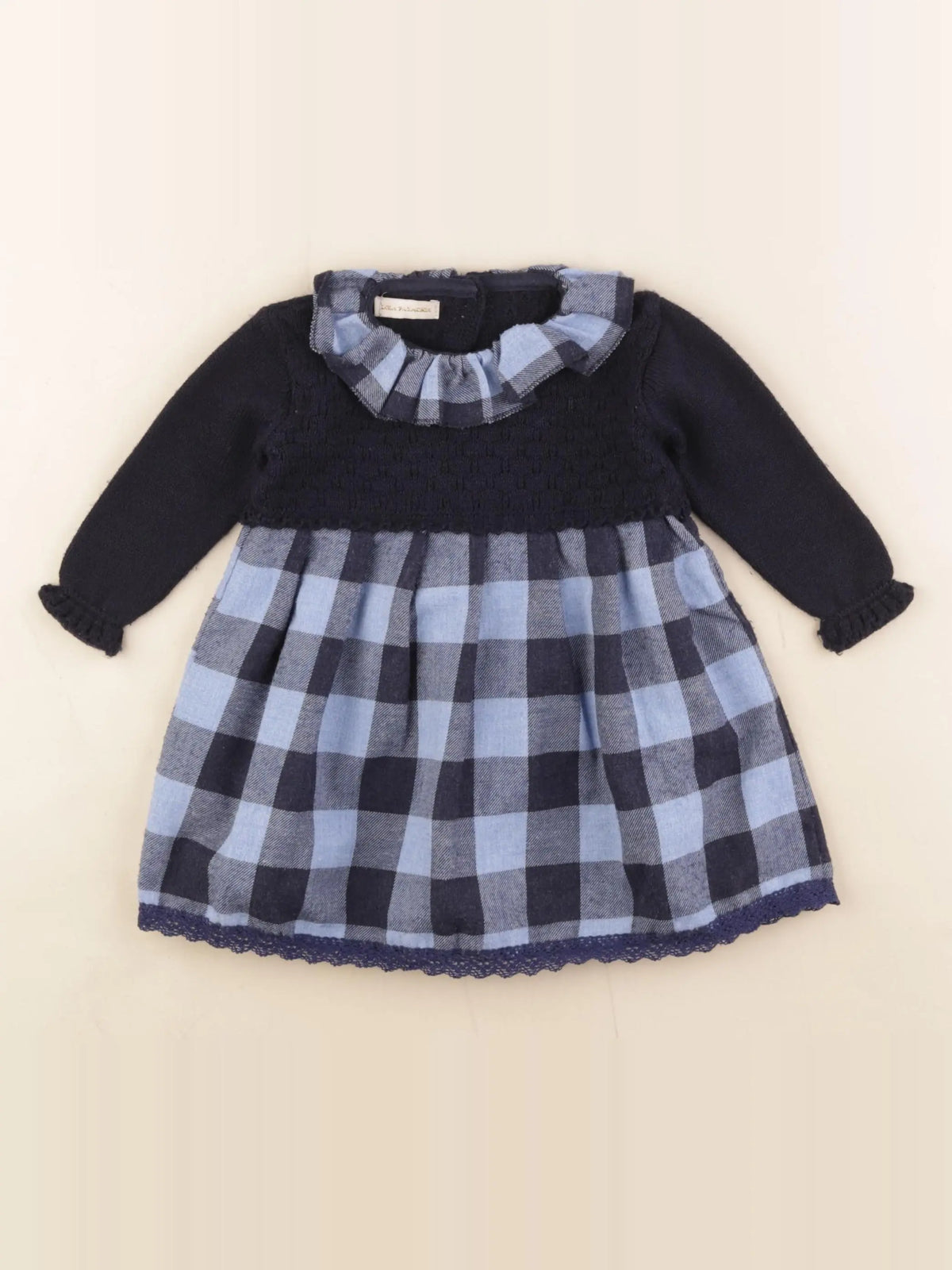 Lola Palacios - robe bleu - 12 mois