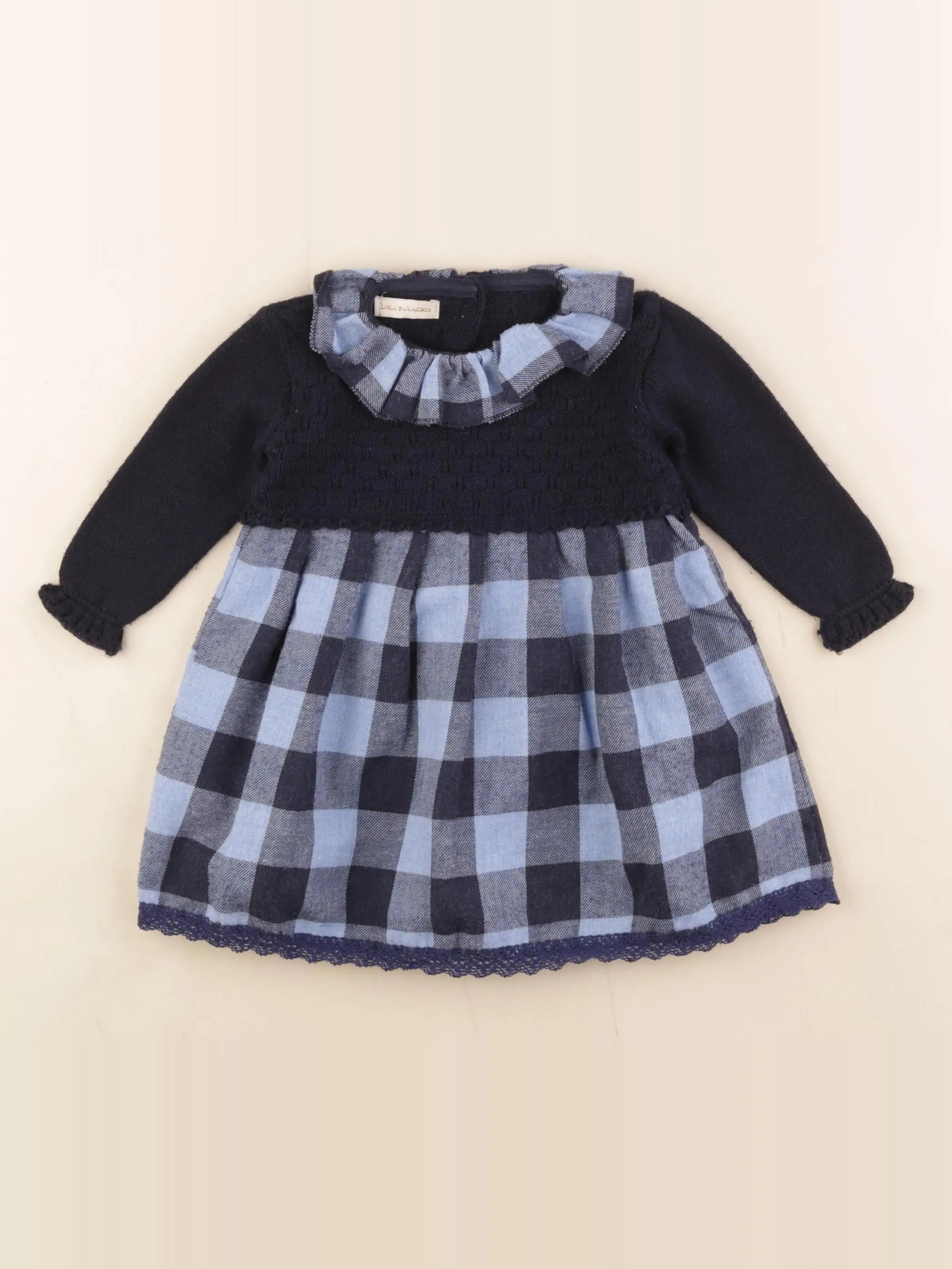 Lola Palacios - robe bleu - 12 mois