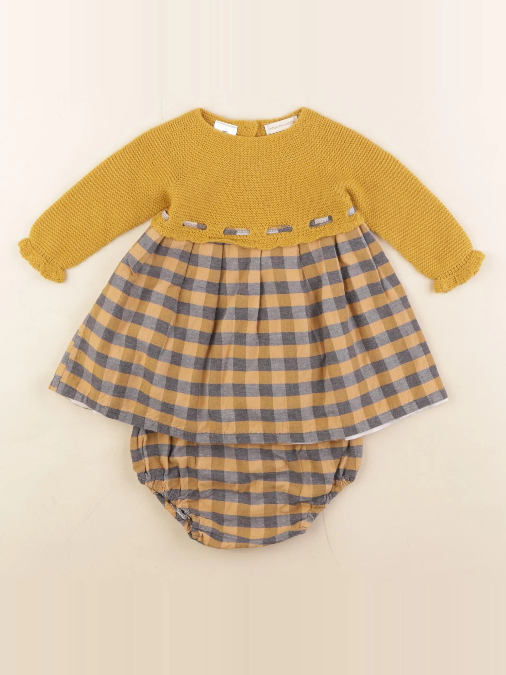 Lola Palacios - robe jaune - 12 mois
