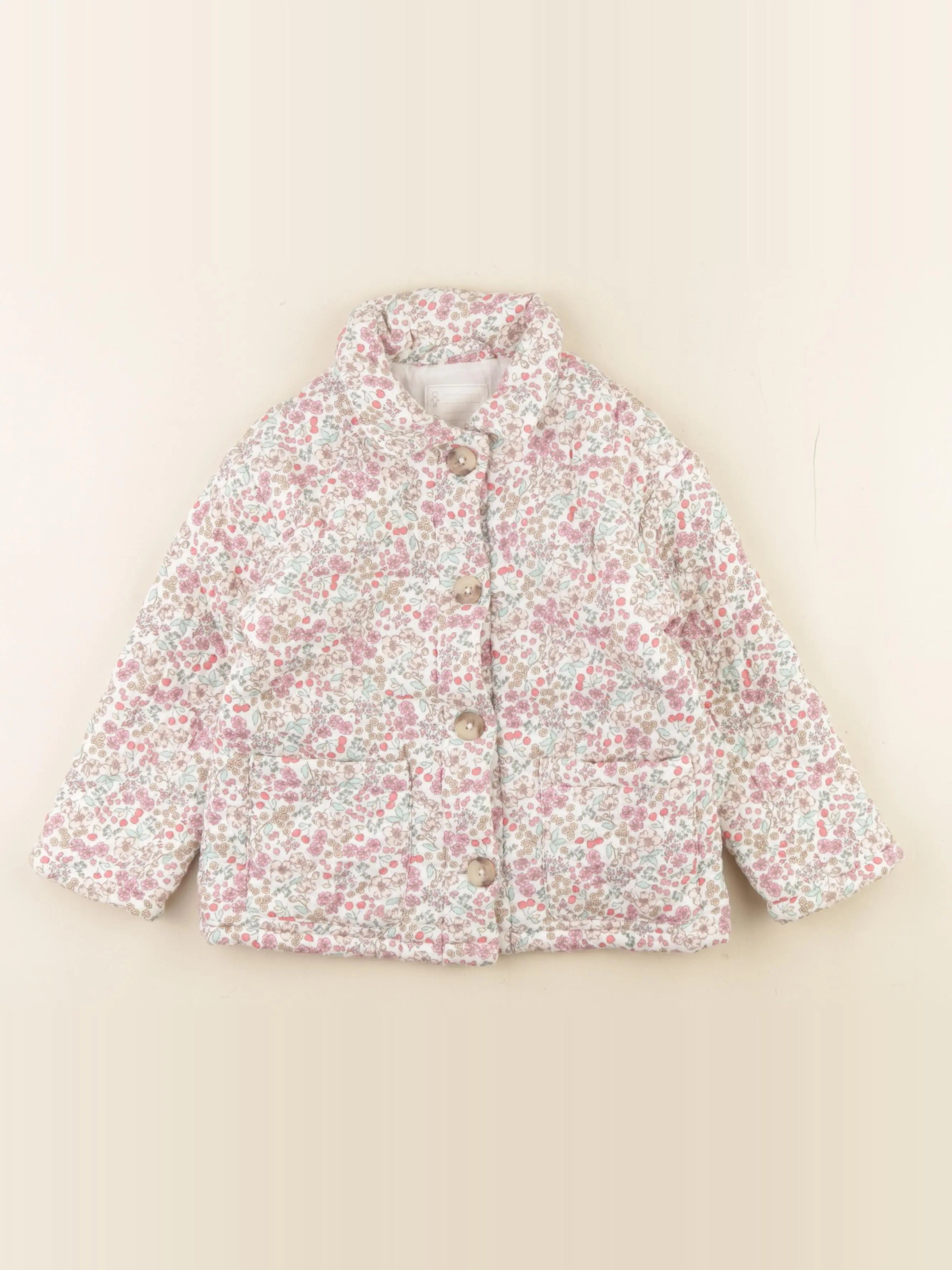 Vertbaudet - veste doublé rose - 5 ans