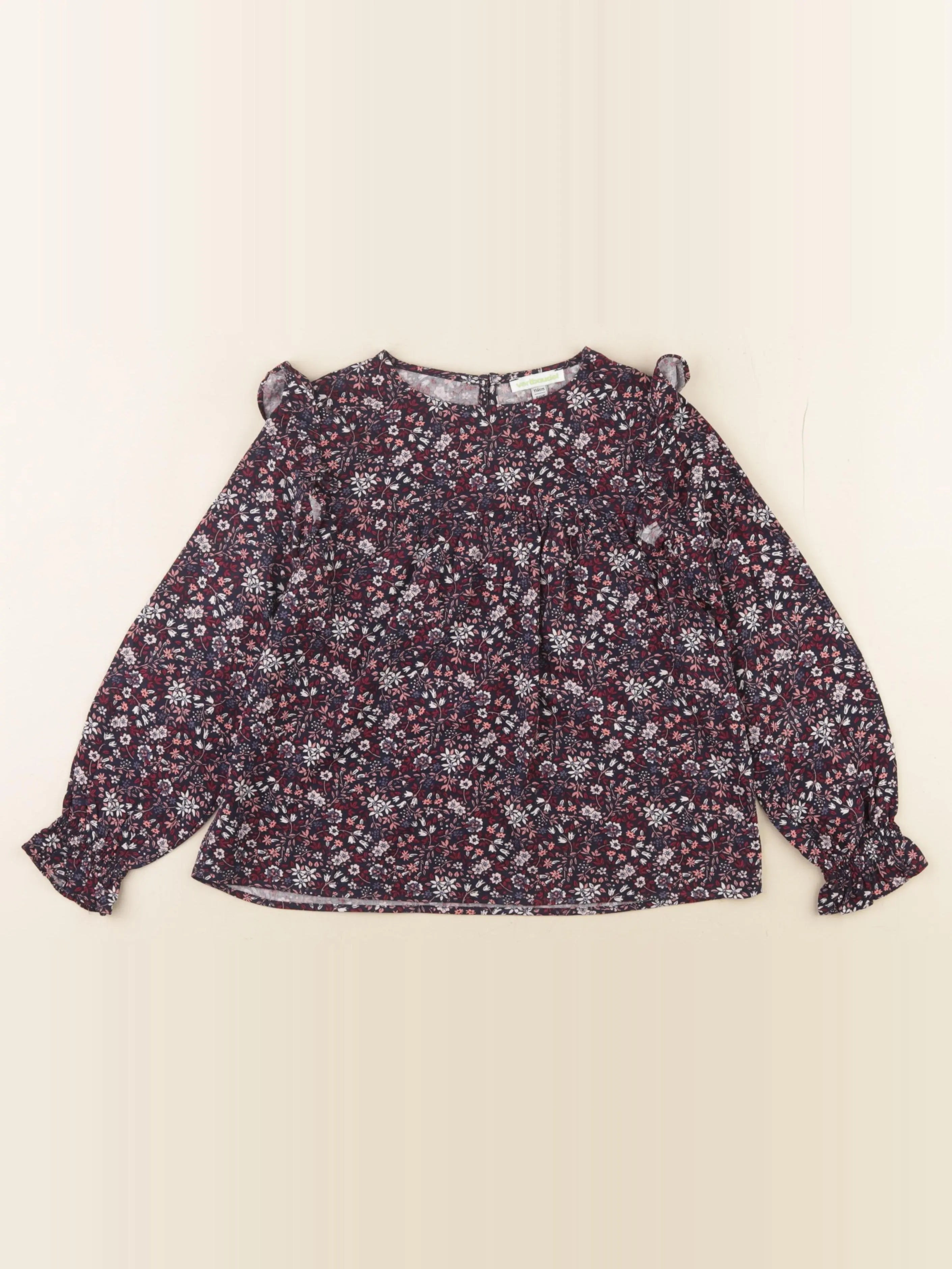 Vertbaudet - blouse bleu, rose - 6 ans