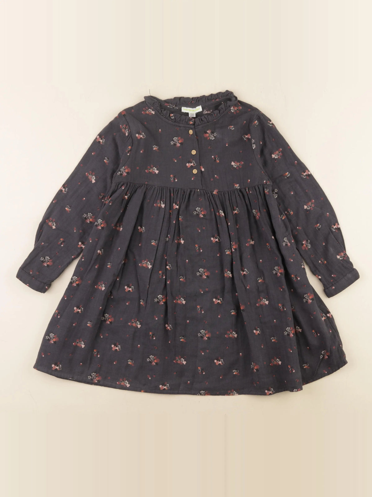 Vertbaudet - robe gris - 5 ans