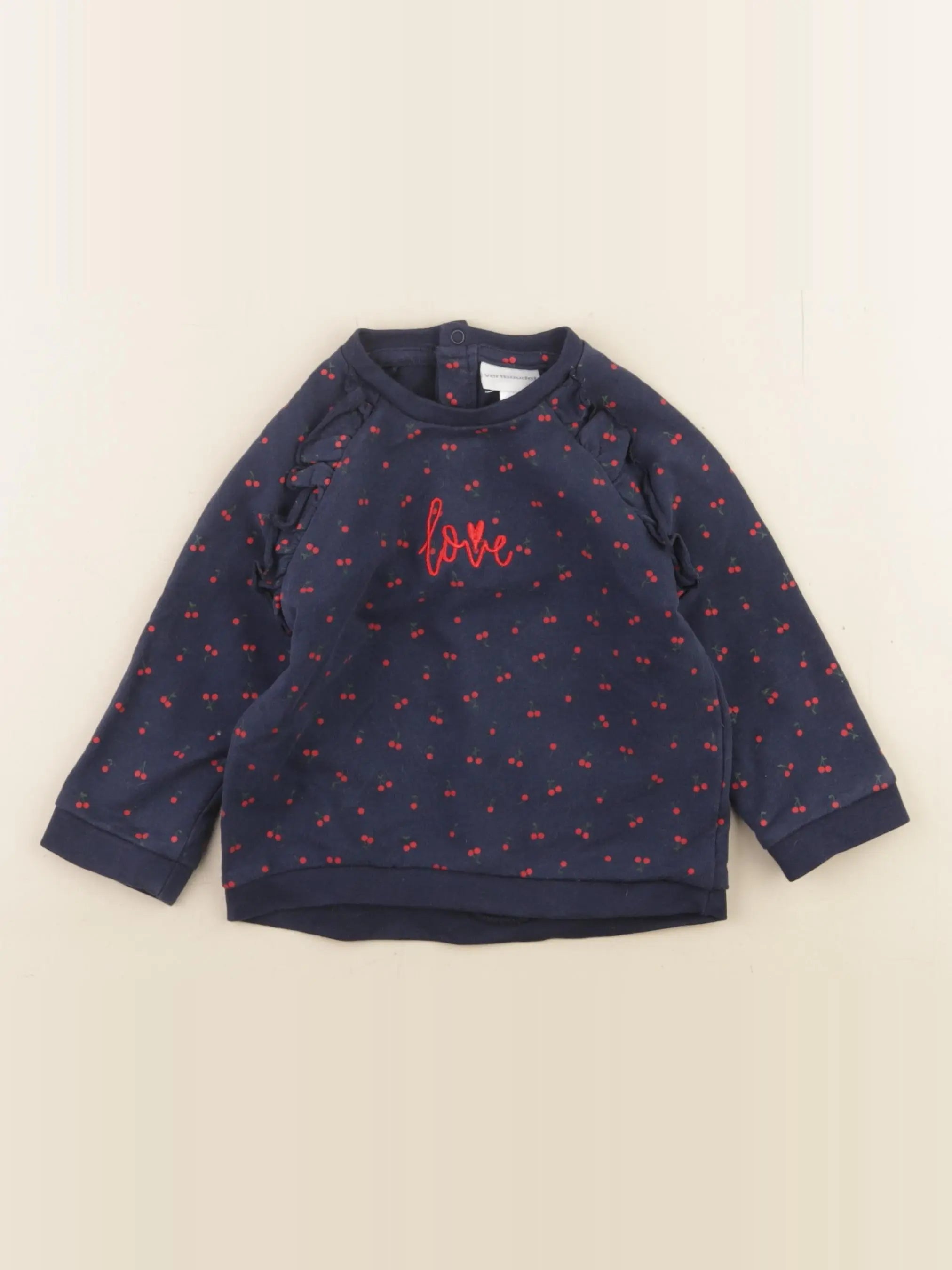 Vertbaudet - sweat bleu - 18 mois