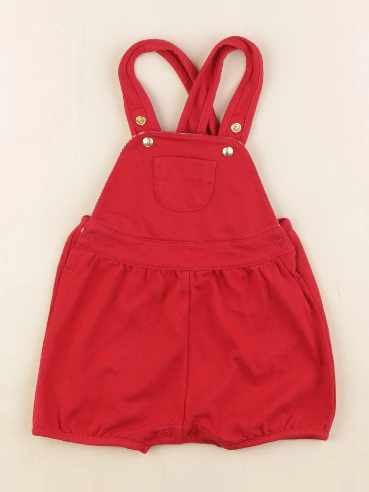 Petit Bateau - salopette rouge - 6 mois