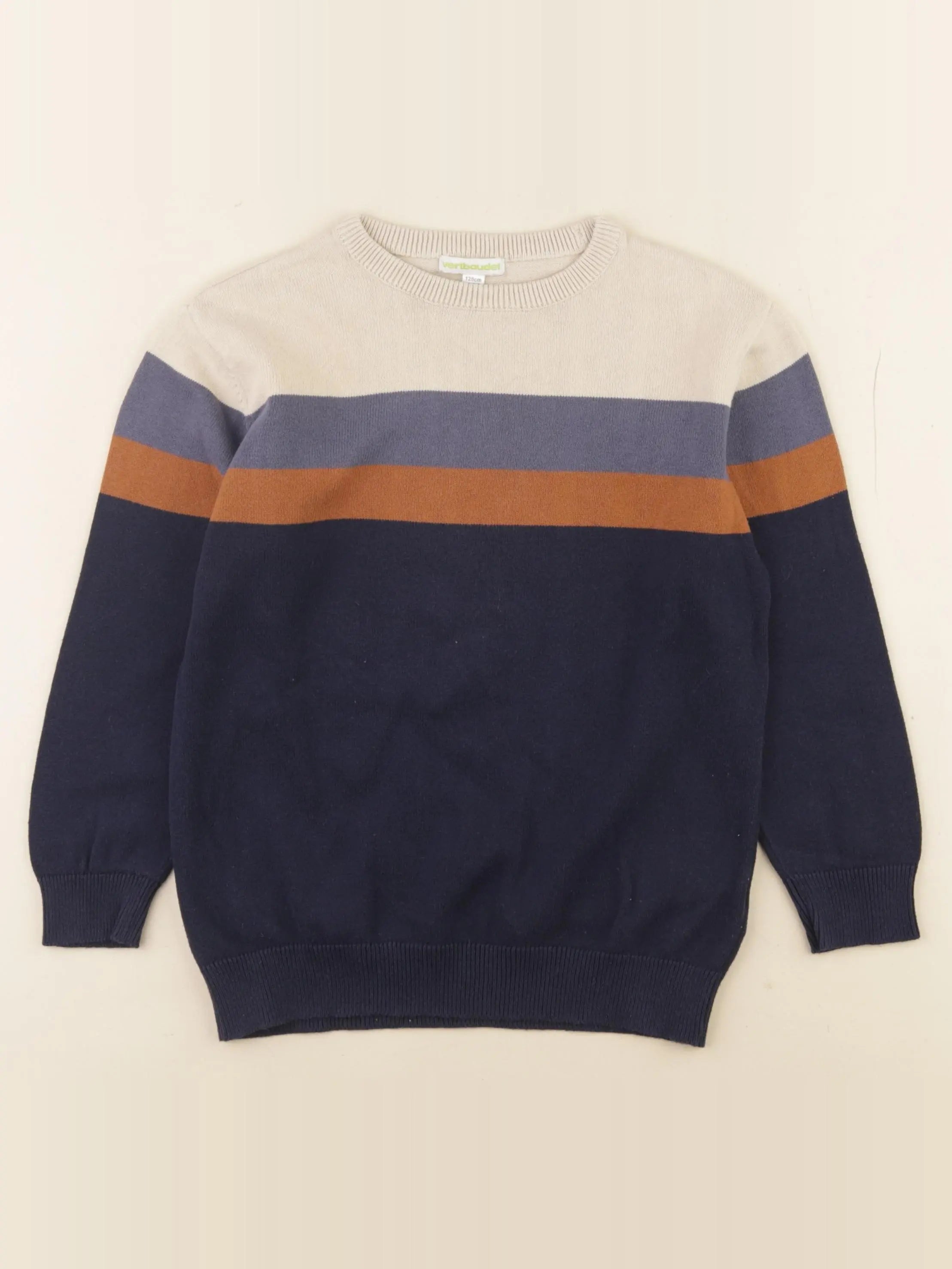 Vertbaudet - pull multicolore - 8 ans