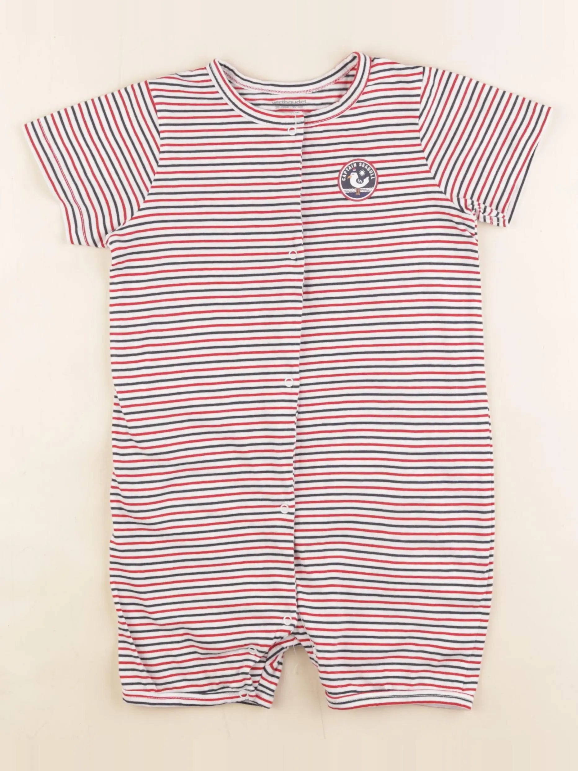 Vertbaudet - combinaison rouge - 36 mois