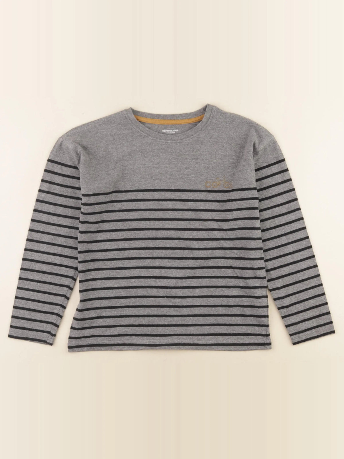 Vertbaudet - tee-shirt gris - 10 ans