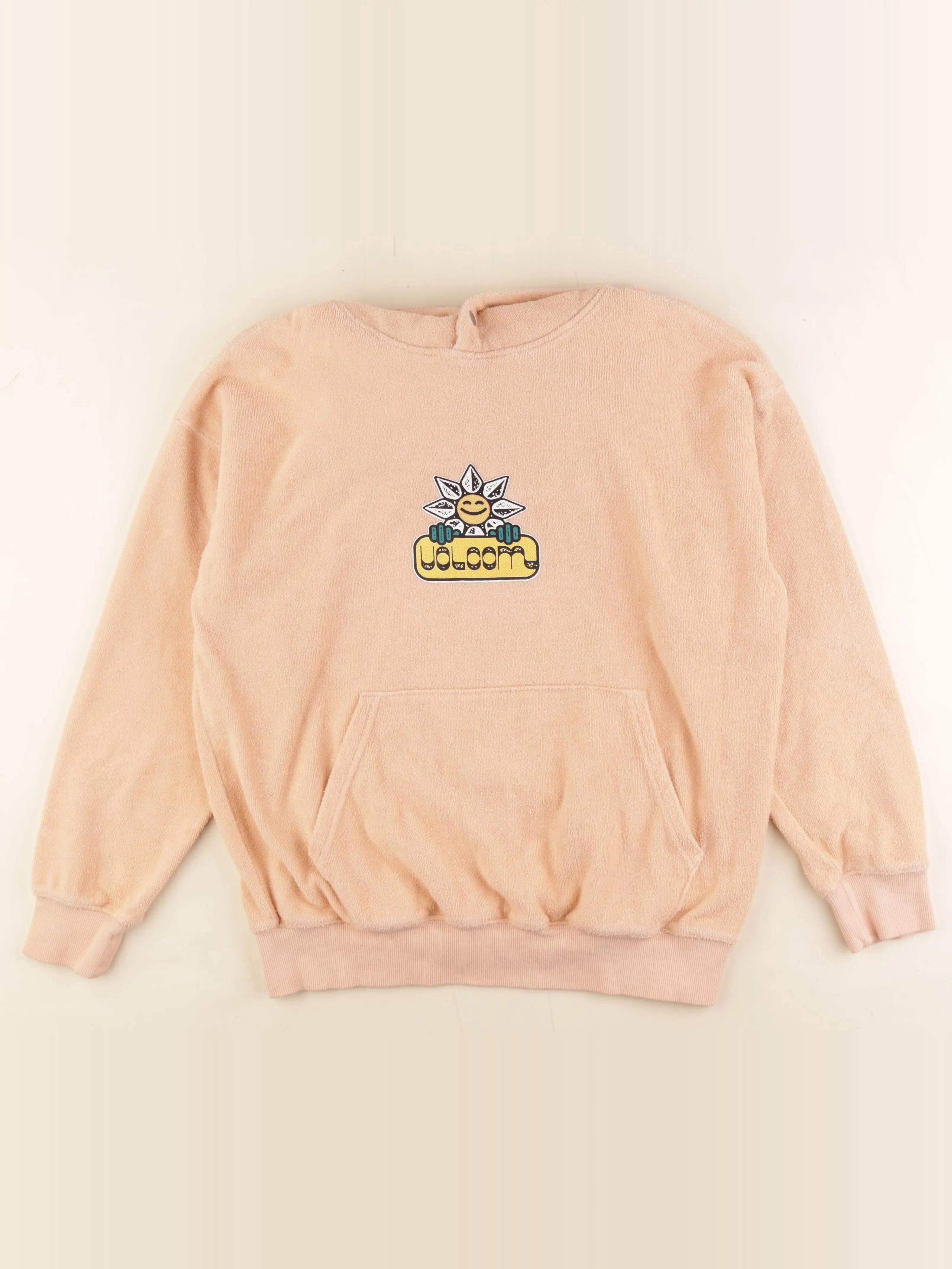 Volcom - sweat imprimé au dos orange - 14/16 ans