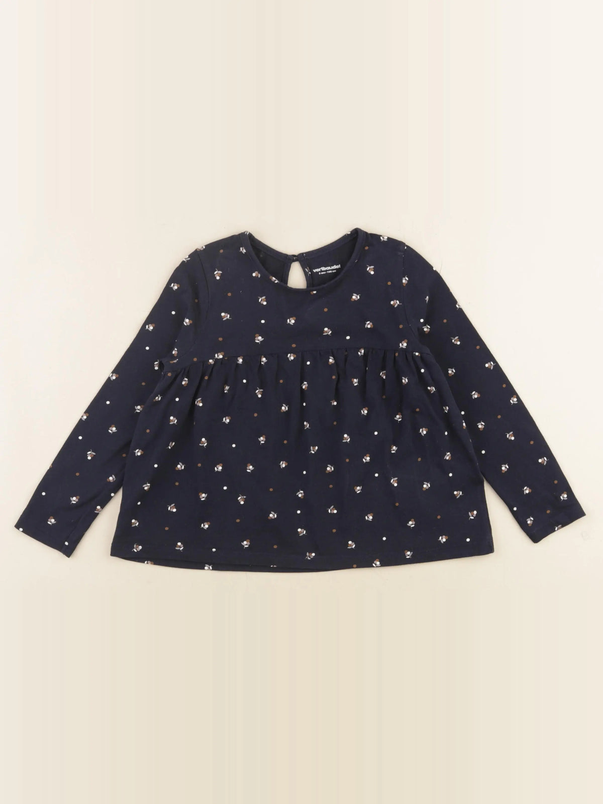 Vertbaudet - tee-shirt bleu - 5 ans