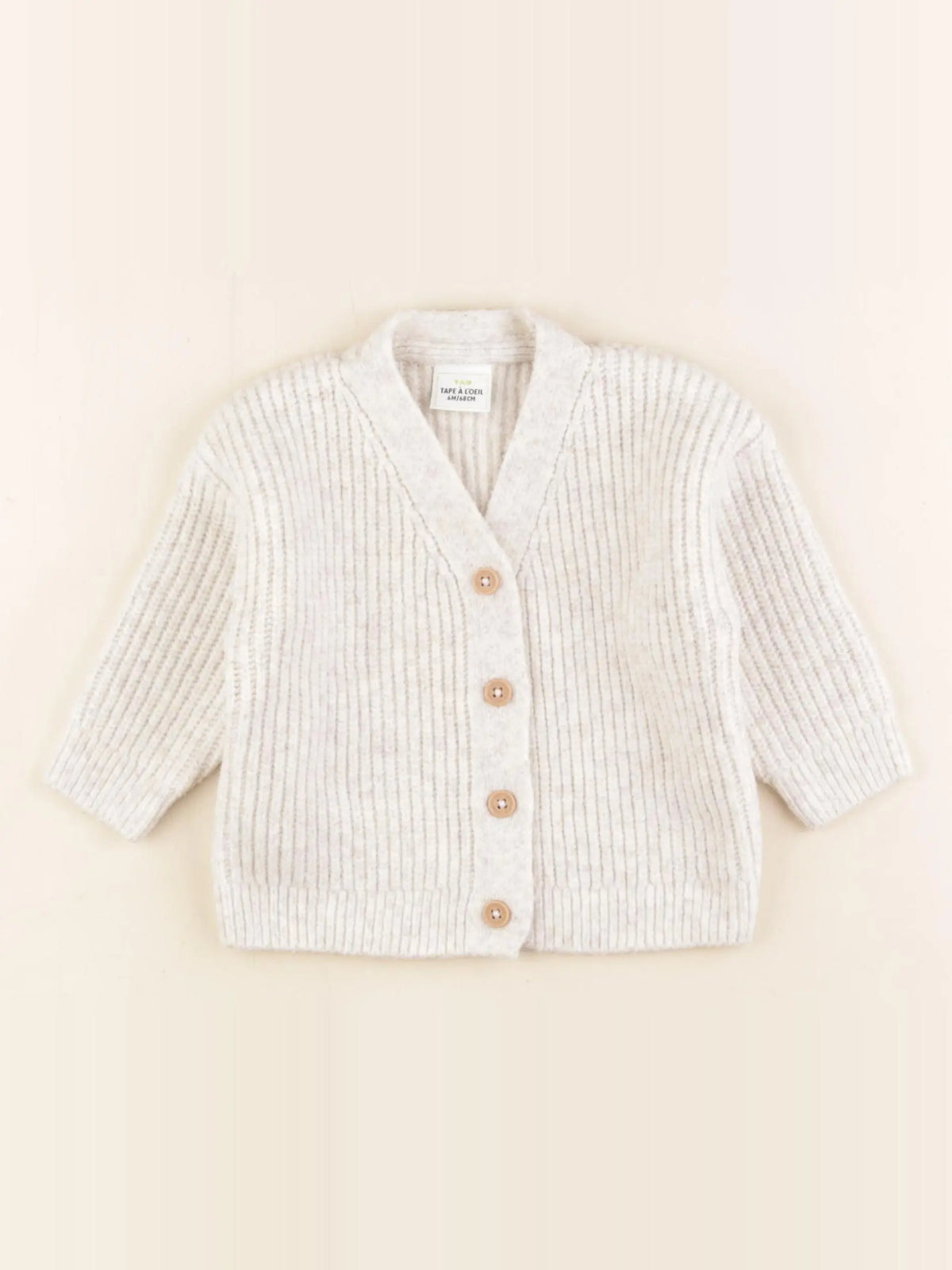Tape à l'oeil - gilet beige - 6 mois
