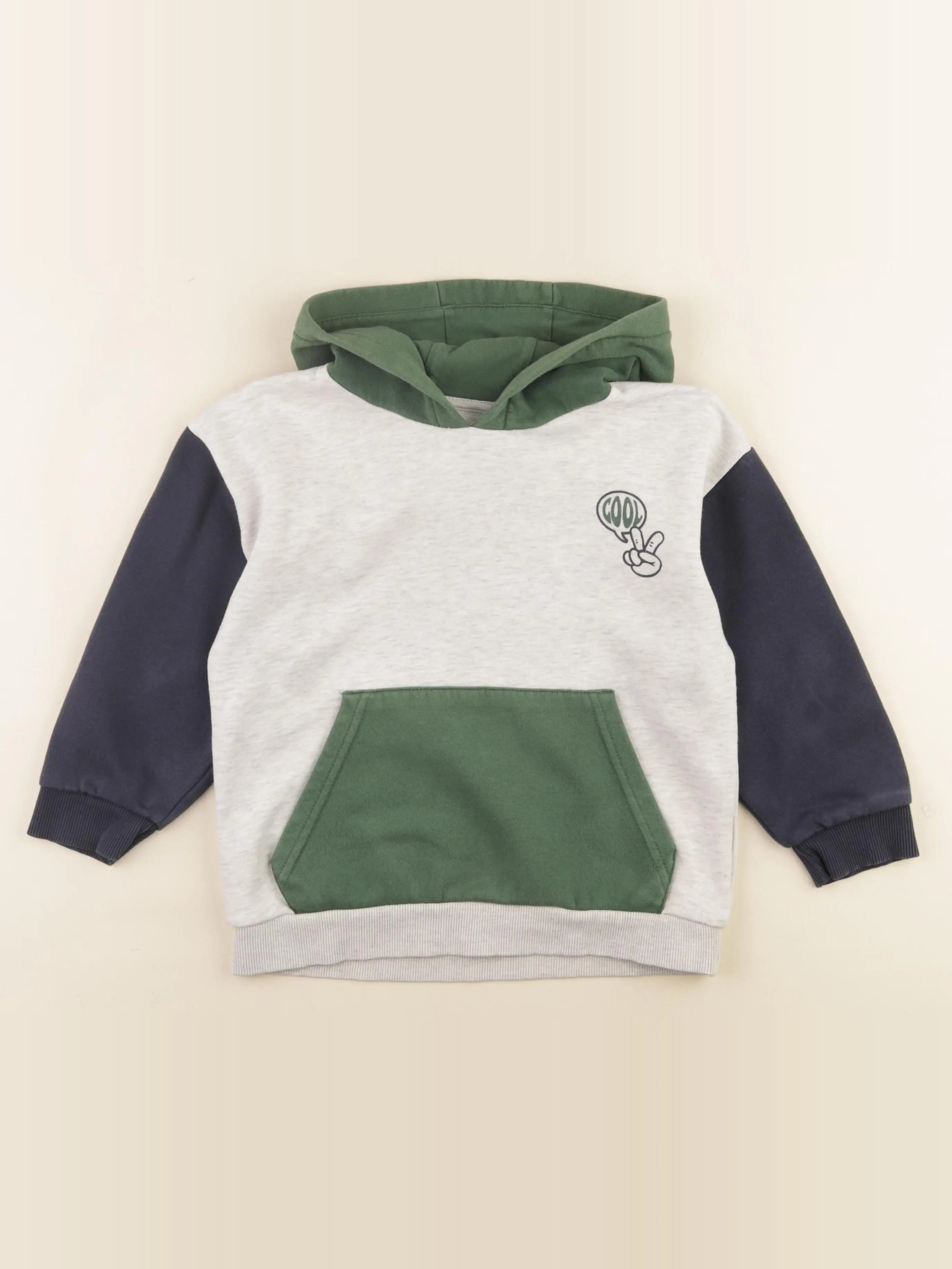 Vertbaudet - sweat multicolore - 6 ans