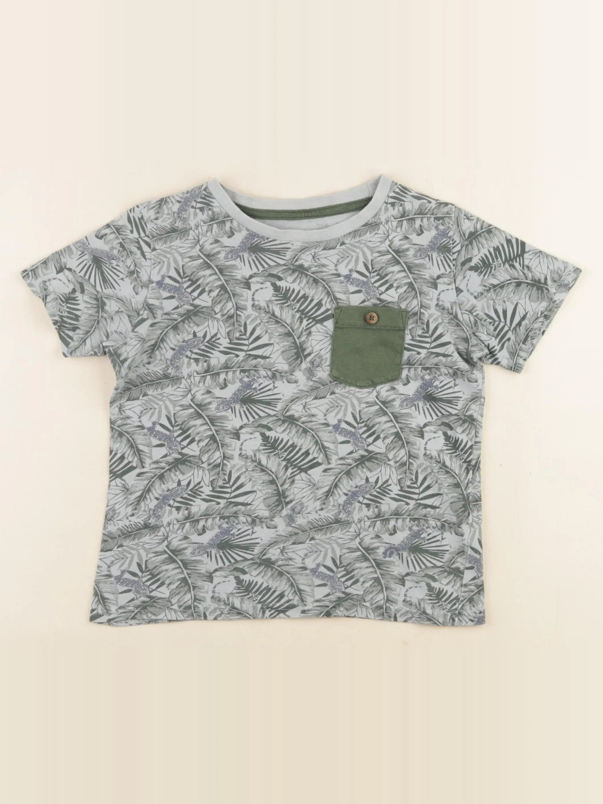 Vertbaudet - tee-shirt vert - 5 ans