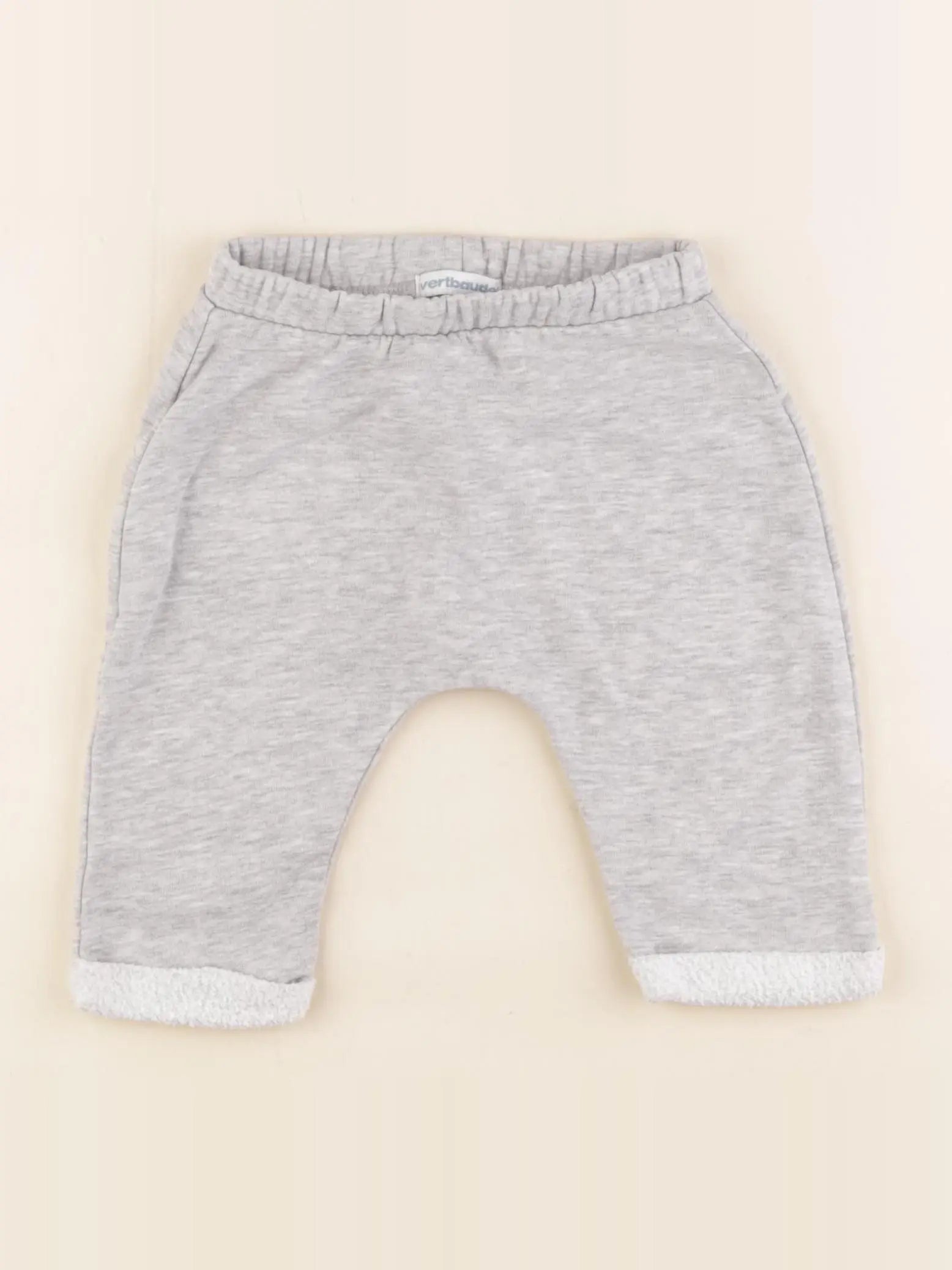 Vertbaudet - sarouel gris - 6 mois
