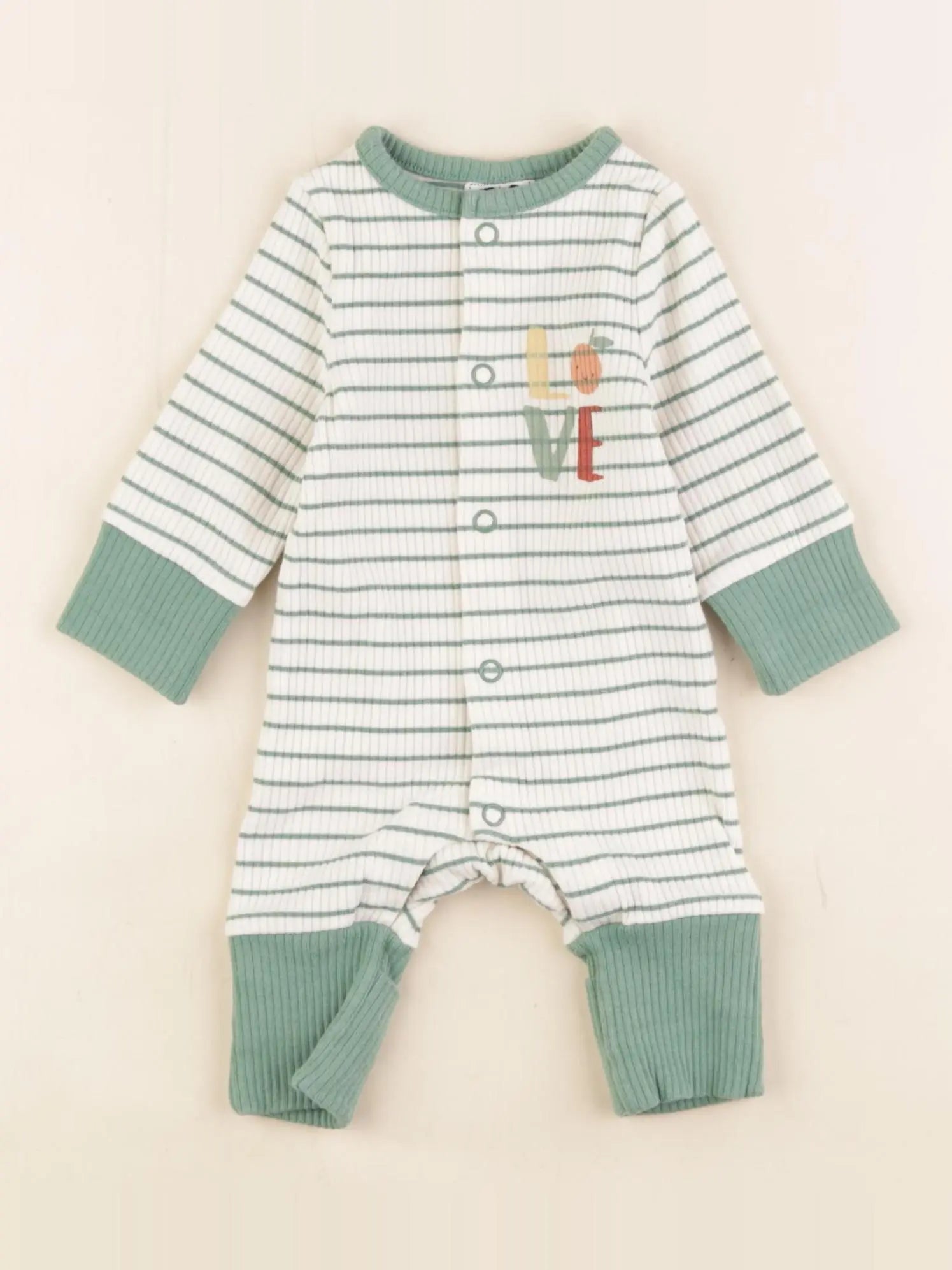 Tape à l'oeil - combinaison vert - 1 mois