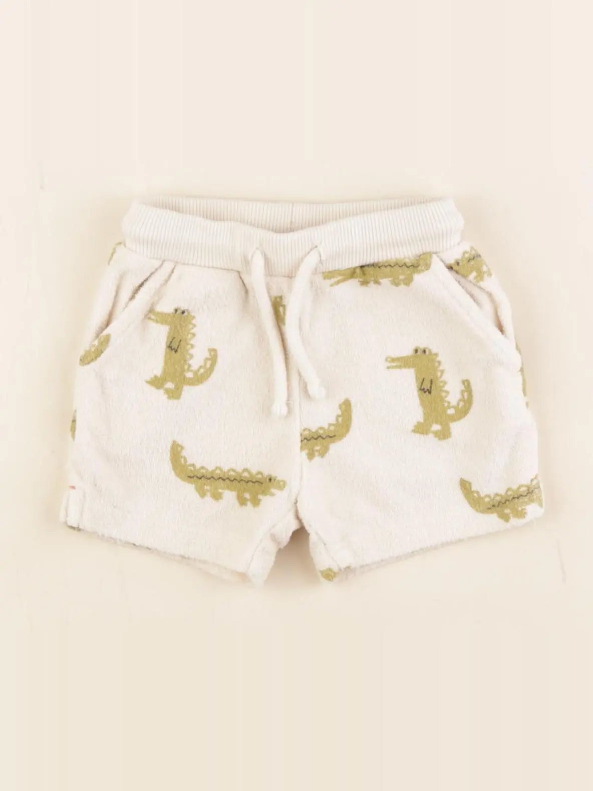 Tape à l'oeil - short beige, vert - 3 mois