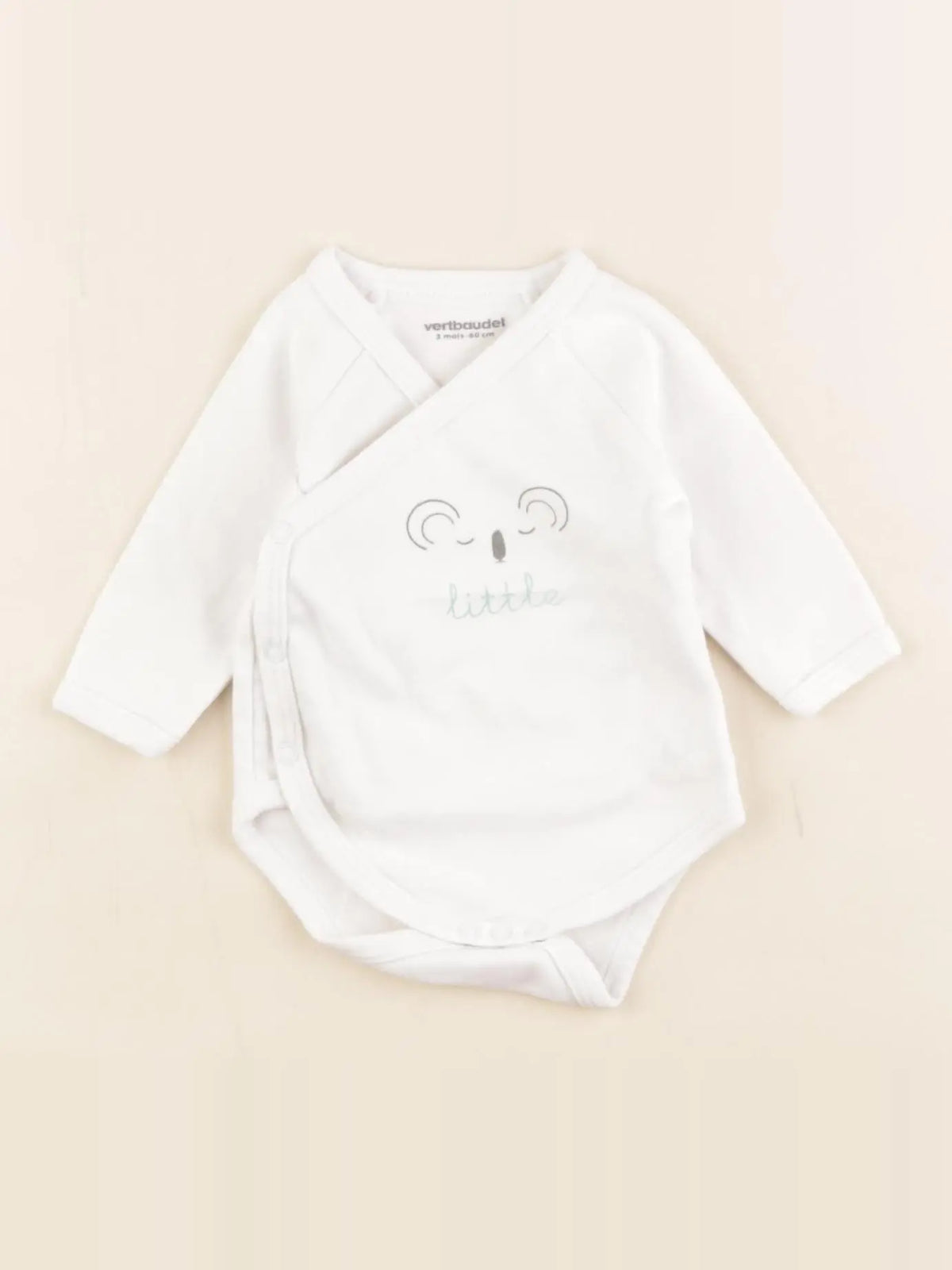 Vertbaudet - body blanc - 3 mois