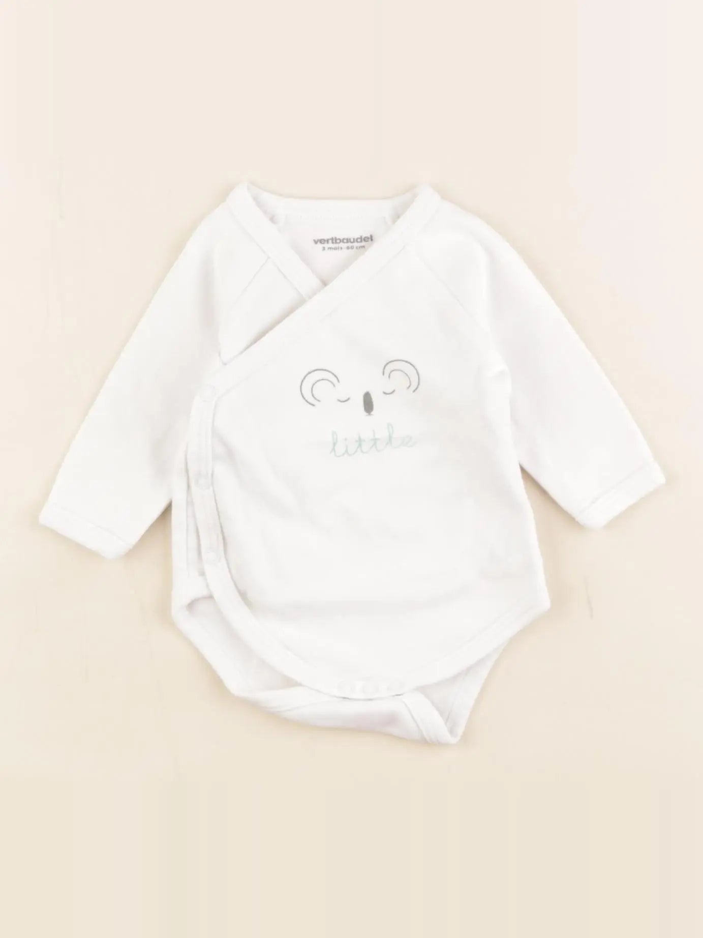 Vertbaudet - body blanc - 3 mois