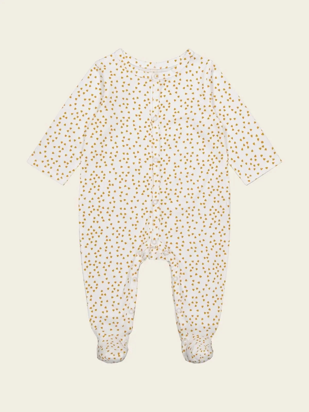 Pyjama amalia mini coeur moutarde