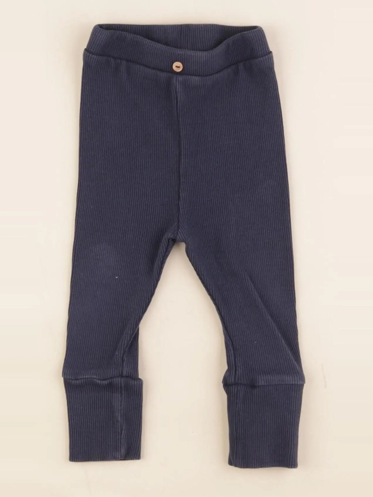 Vertbaudet - legging bleu - 9 mois