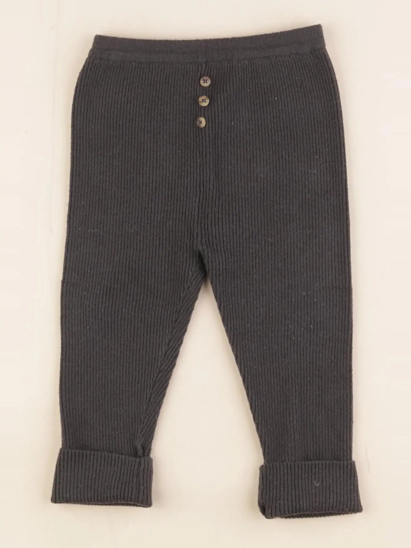 Vertbaudet - legging gris - 18 mois