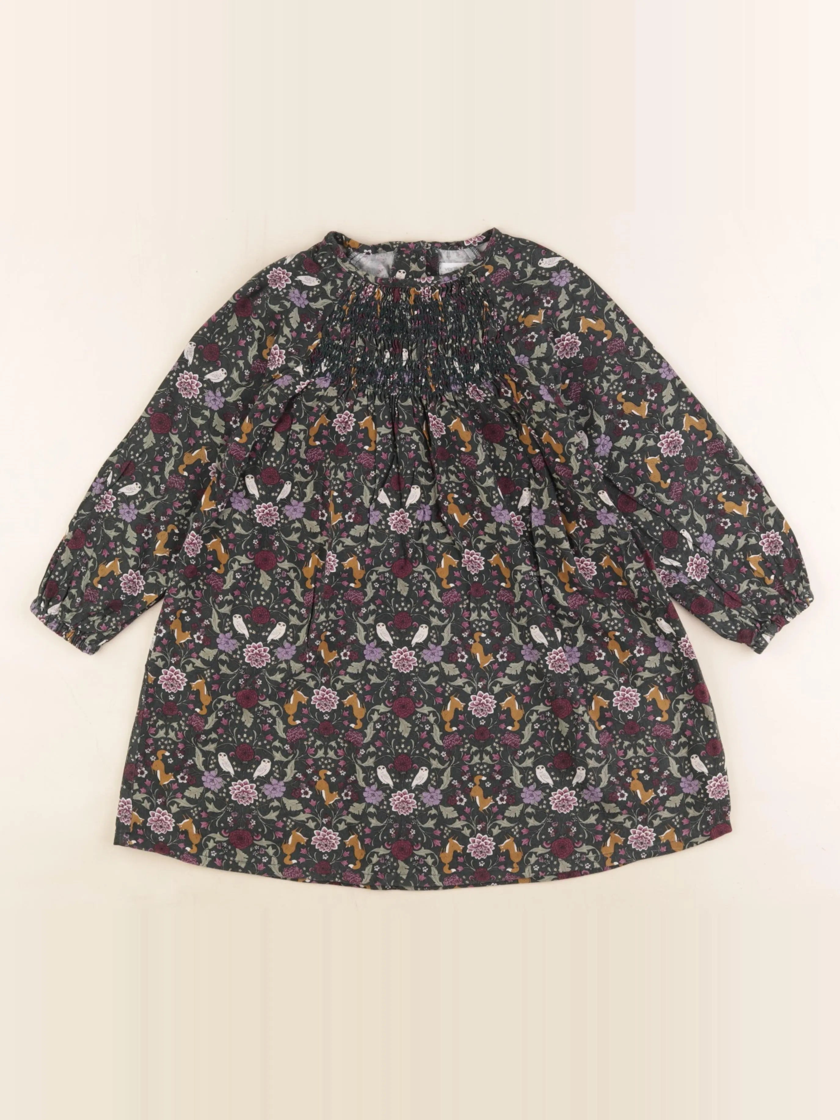 Vertbaudet - robe vert - 4 ans