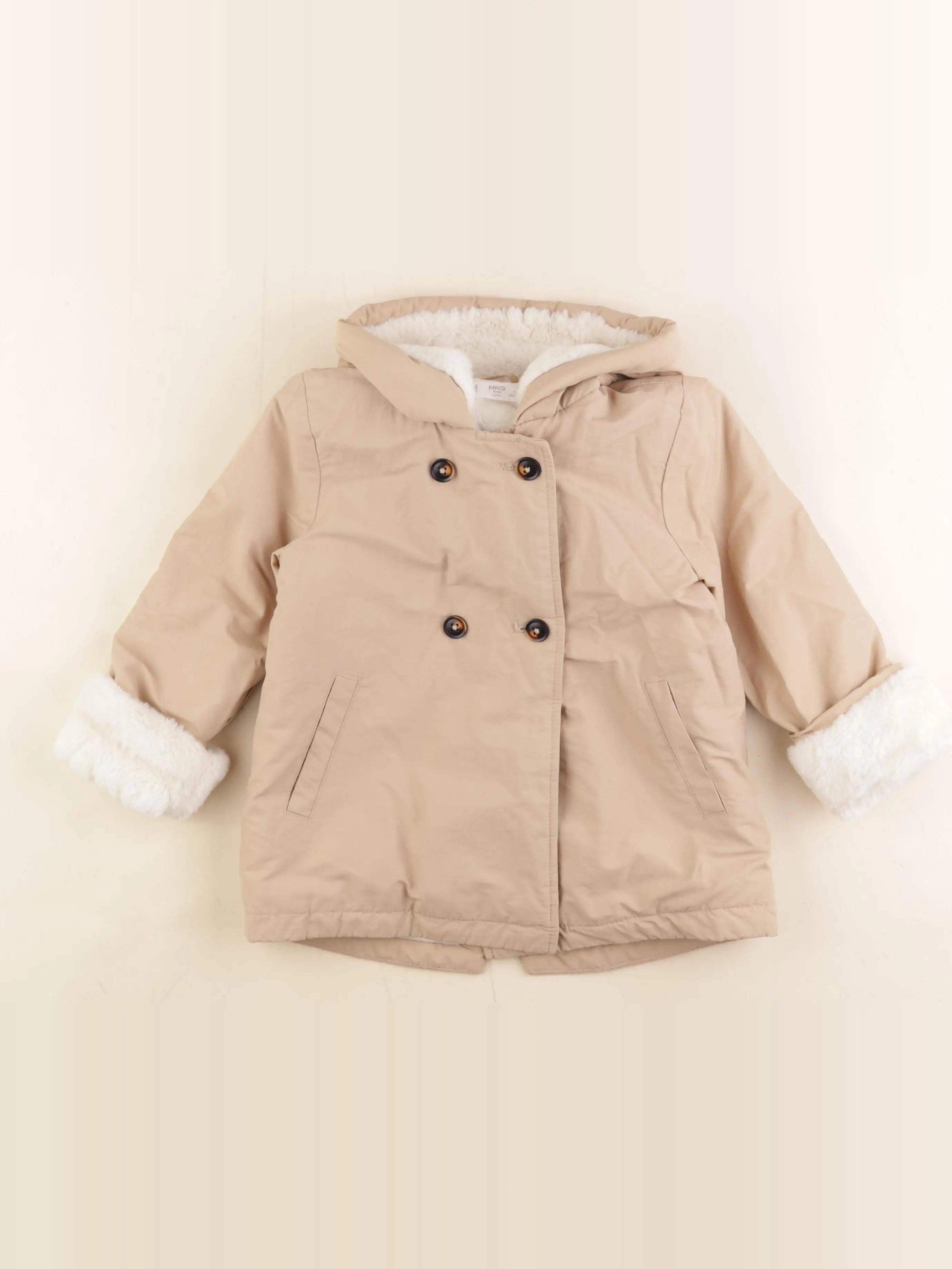 Mango - parka marron - 3/4 ans