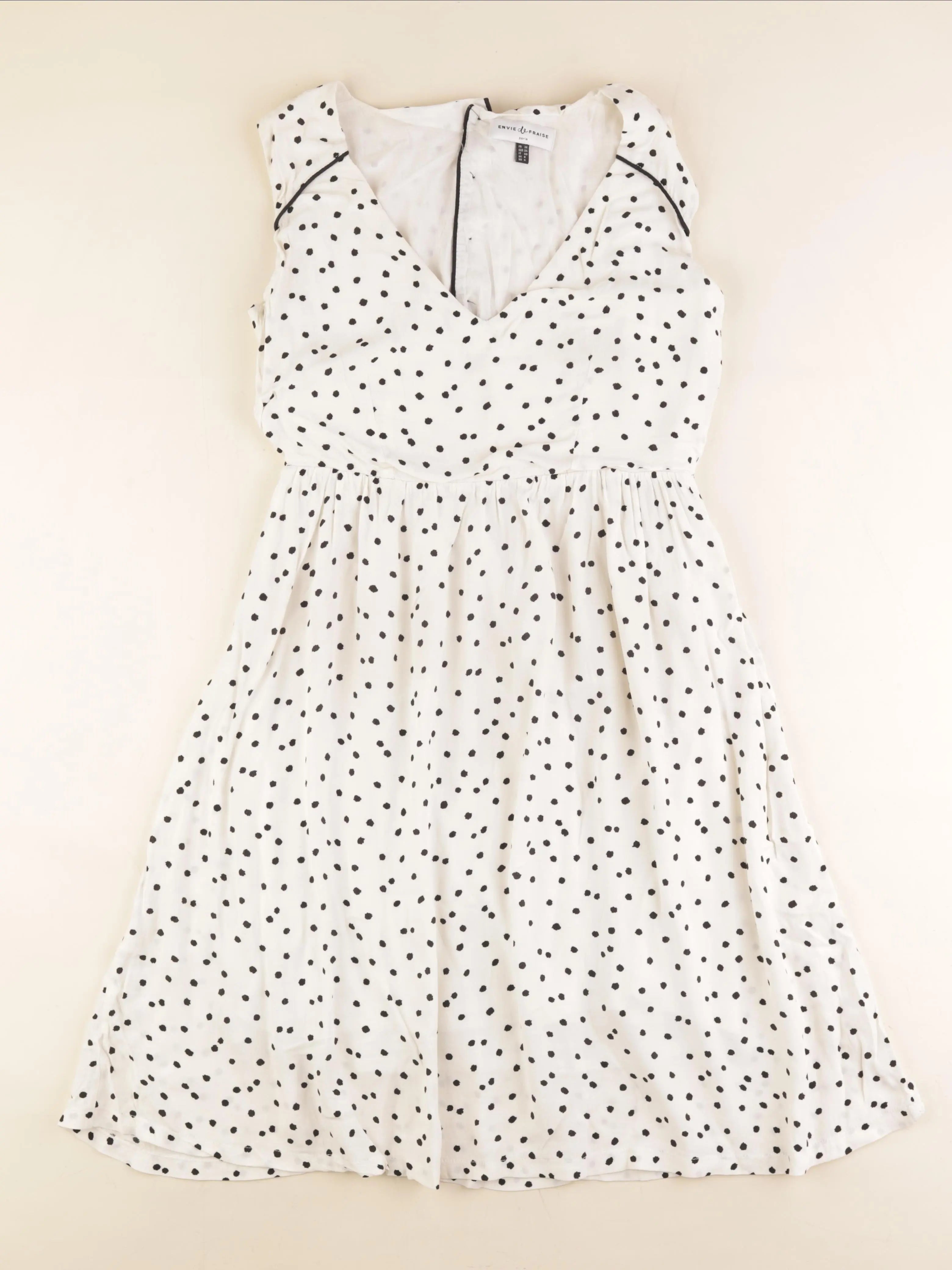 Envie de fraise - robe grossesse beige, noir - 36