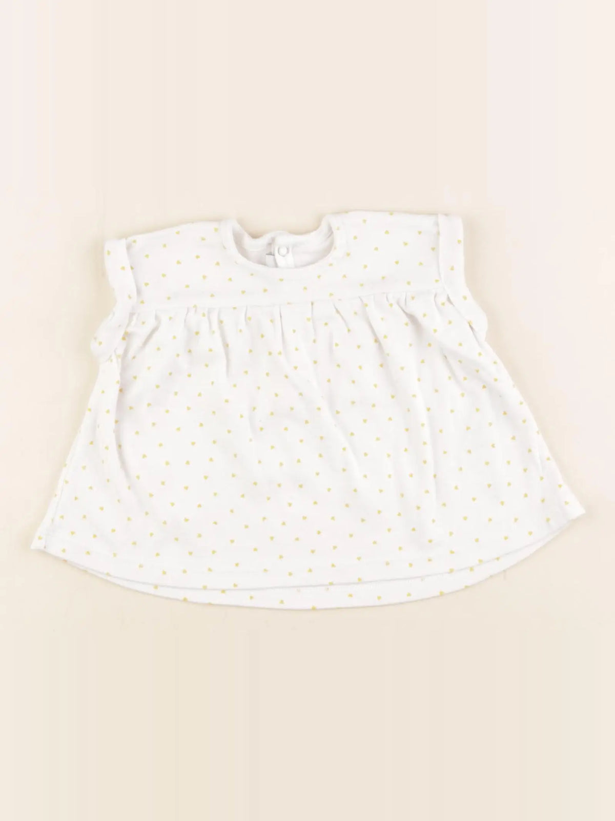 Petit Bateau - tee-shirt blanc - 3 mois