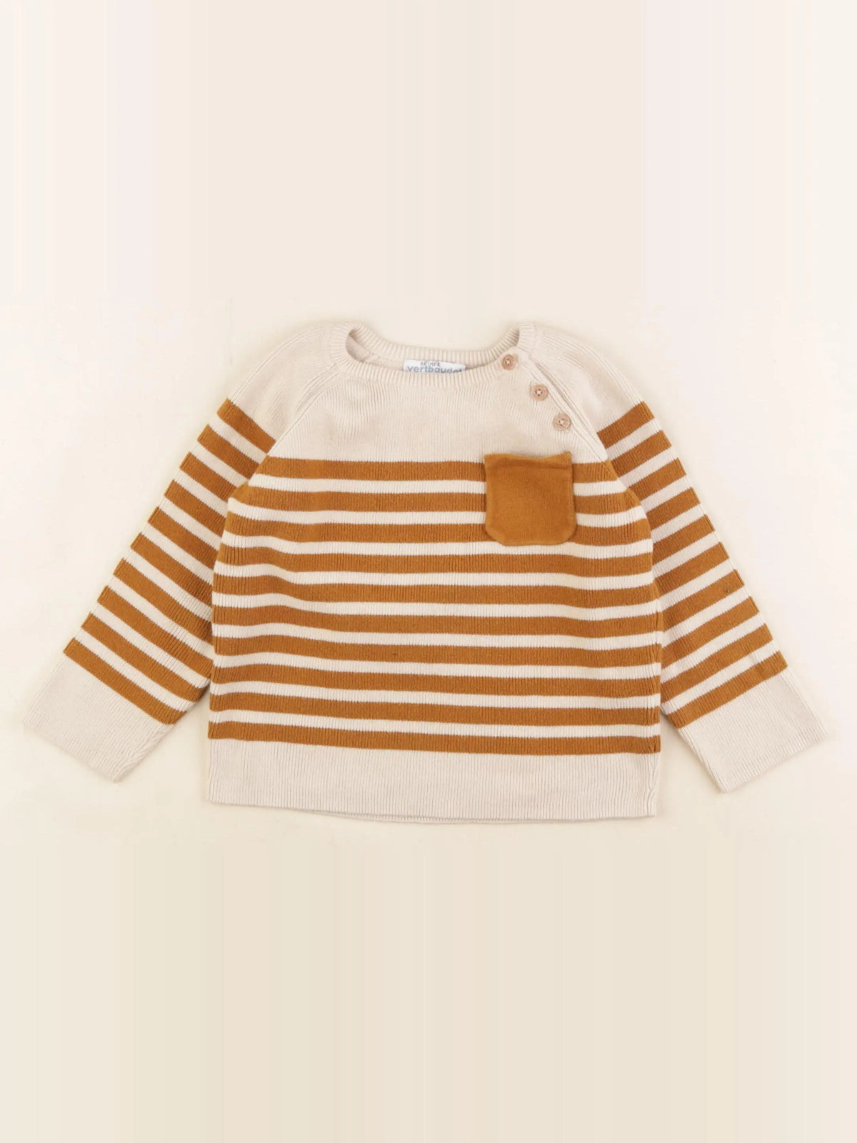 Vertbaudet - pull marron - 24 mois