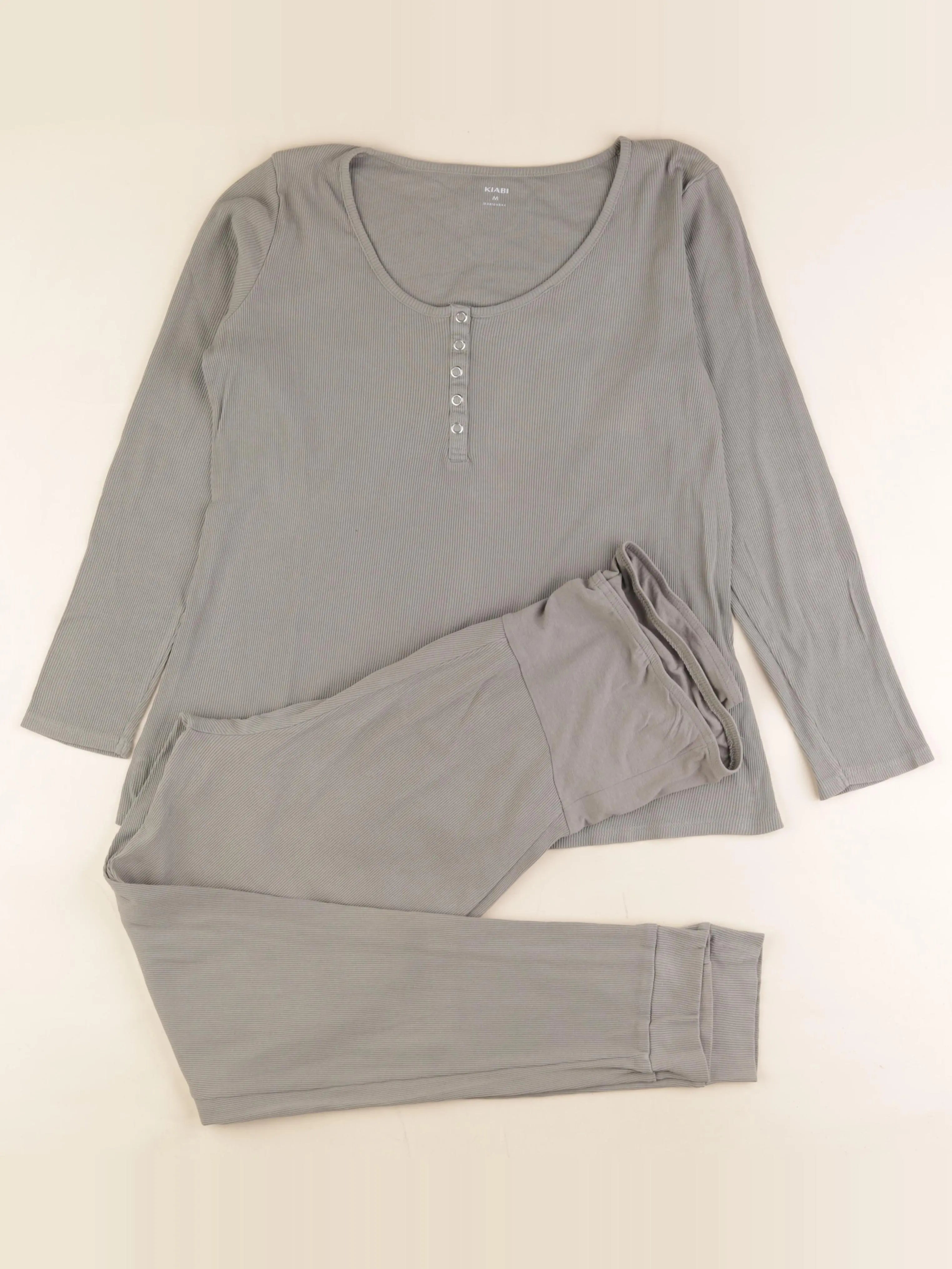 Kiabi - pyjama grossesse coton vert - m