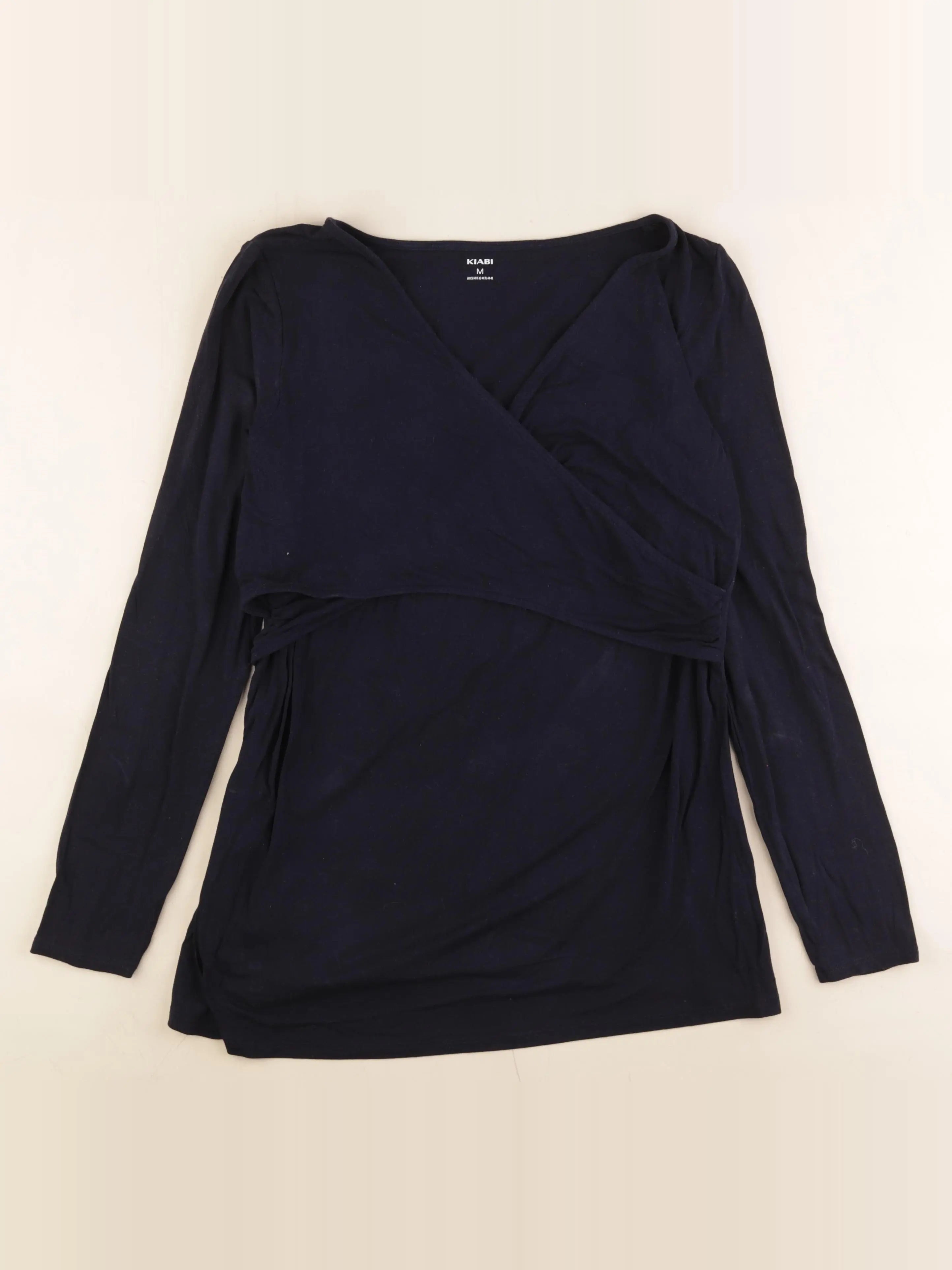 Kiabi - tee-shirt grossesse, allaitement bleu - m