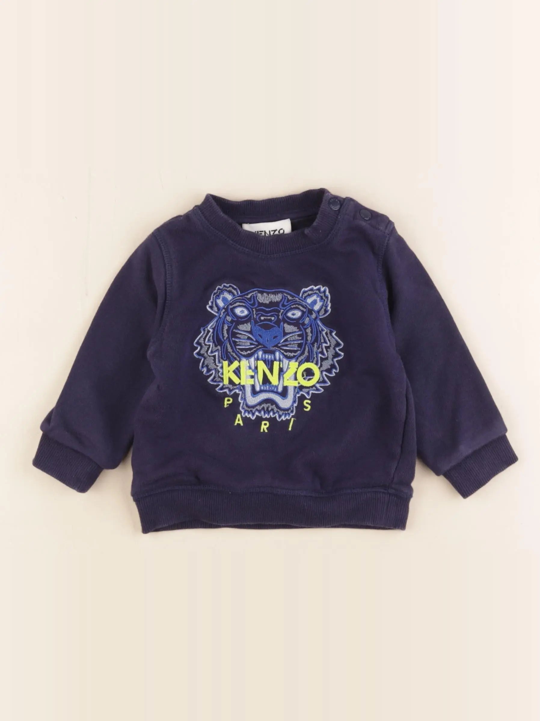 Kenzo - sweat bleu - 12 mois