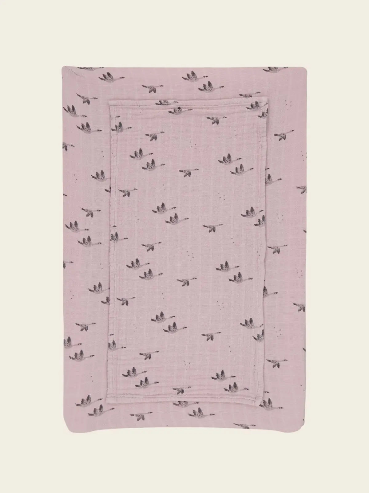 Rose in april - housse de matelas à langer Fanny oie lilas - TU