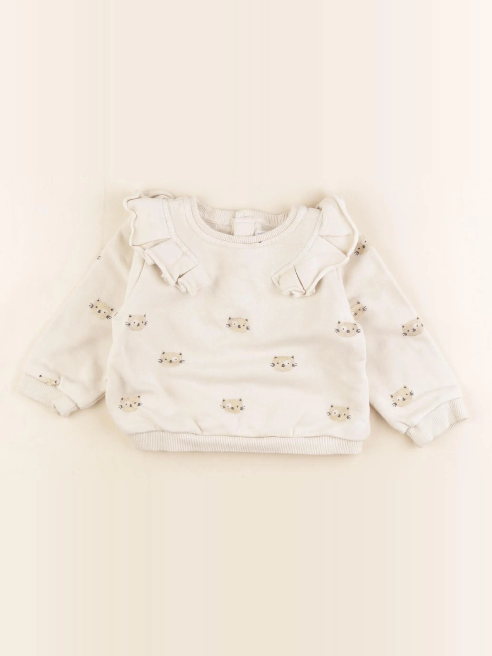 Boutchou - sweat beige, or - 24 mois