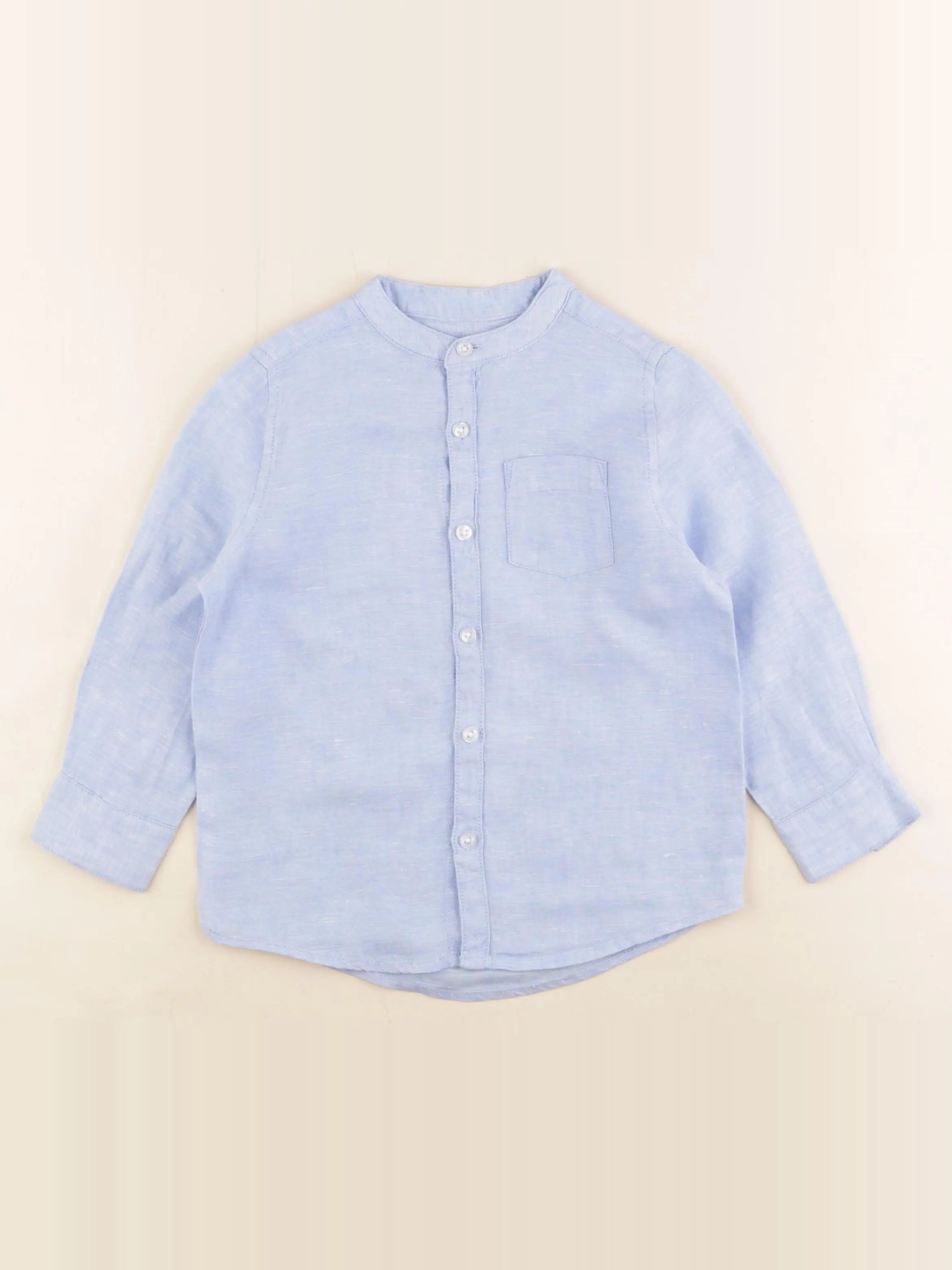 Monoprix - chemise bleu - 3 ans