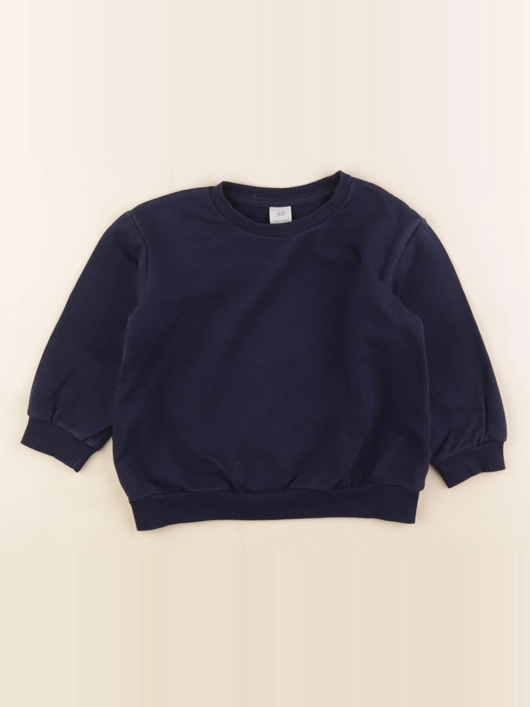 H&M - sweat bleu - 3/4 ans