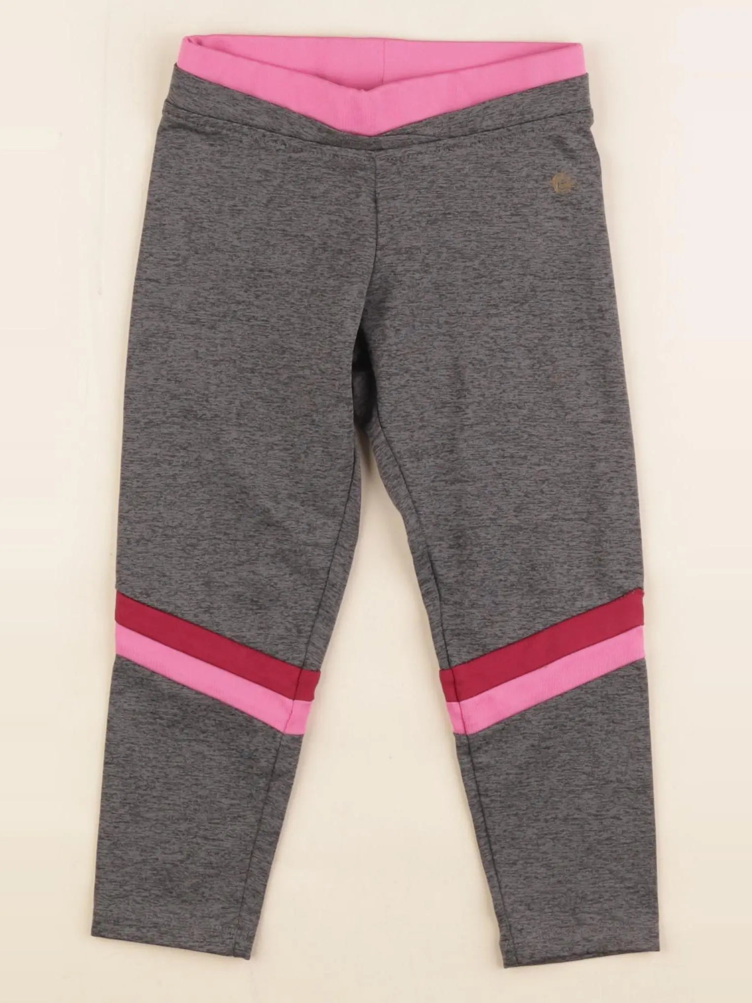 Okaidi - legging rose, gris - 3 ans