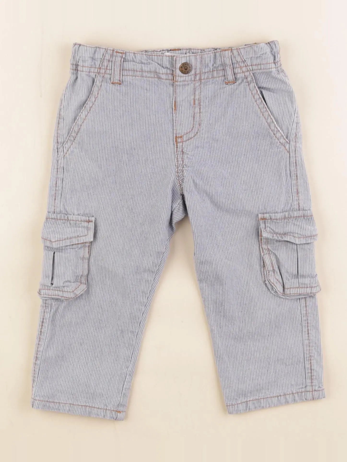 Boutchou - pantalon bleu - 9 mois