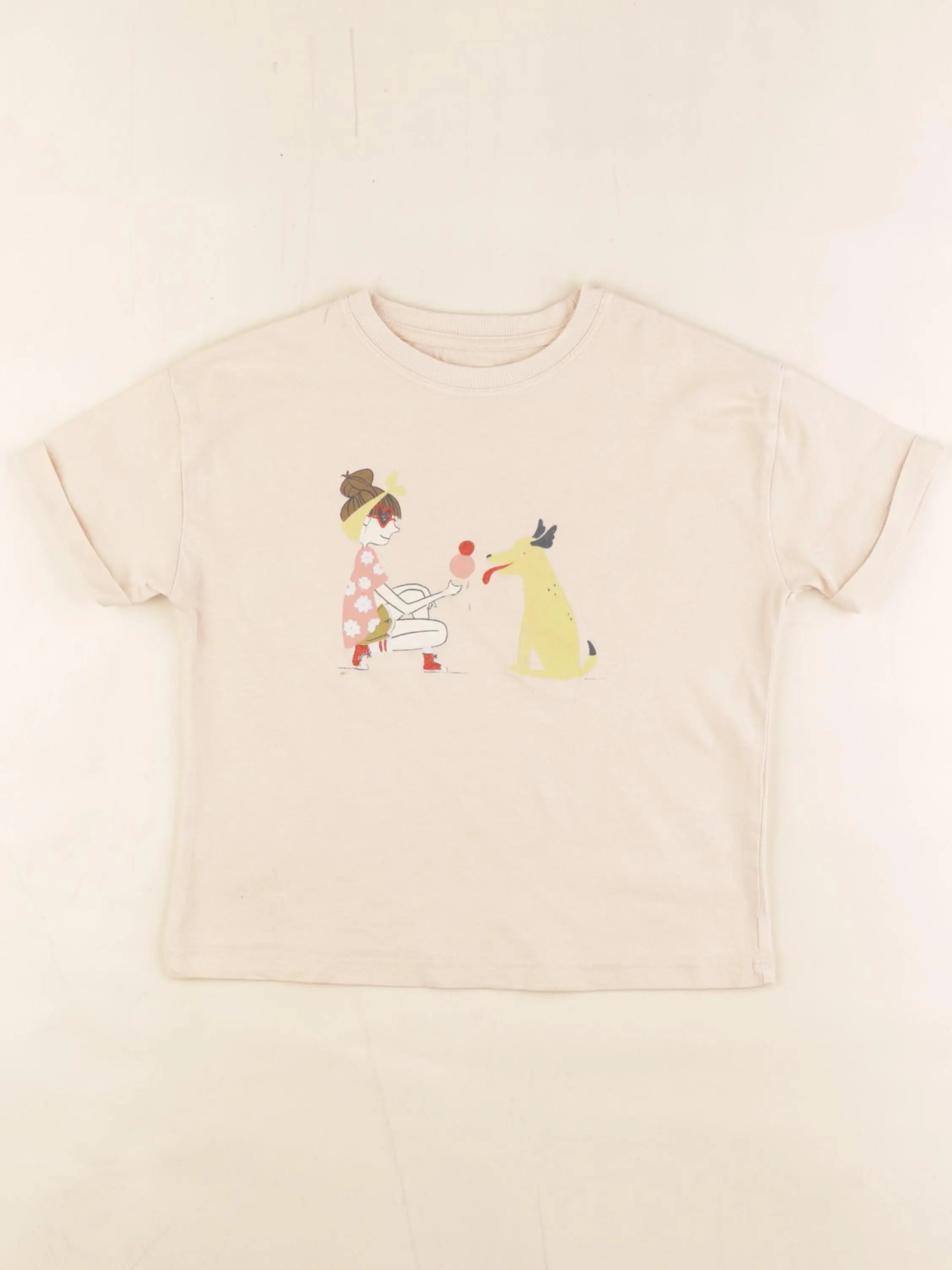 Vertbaudet - tee-shirt rose - 6 ans