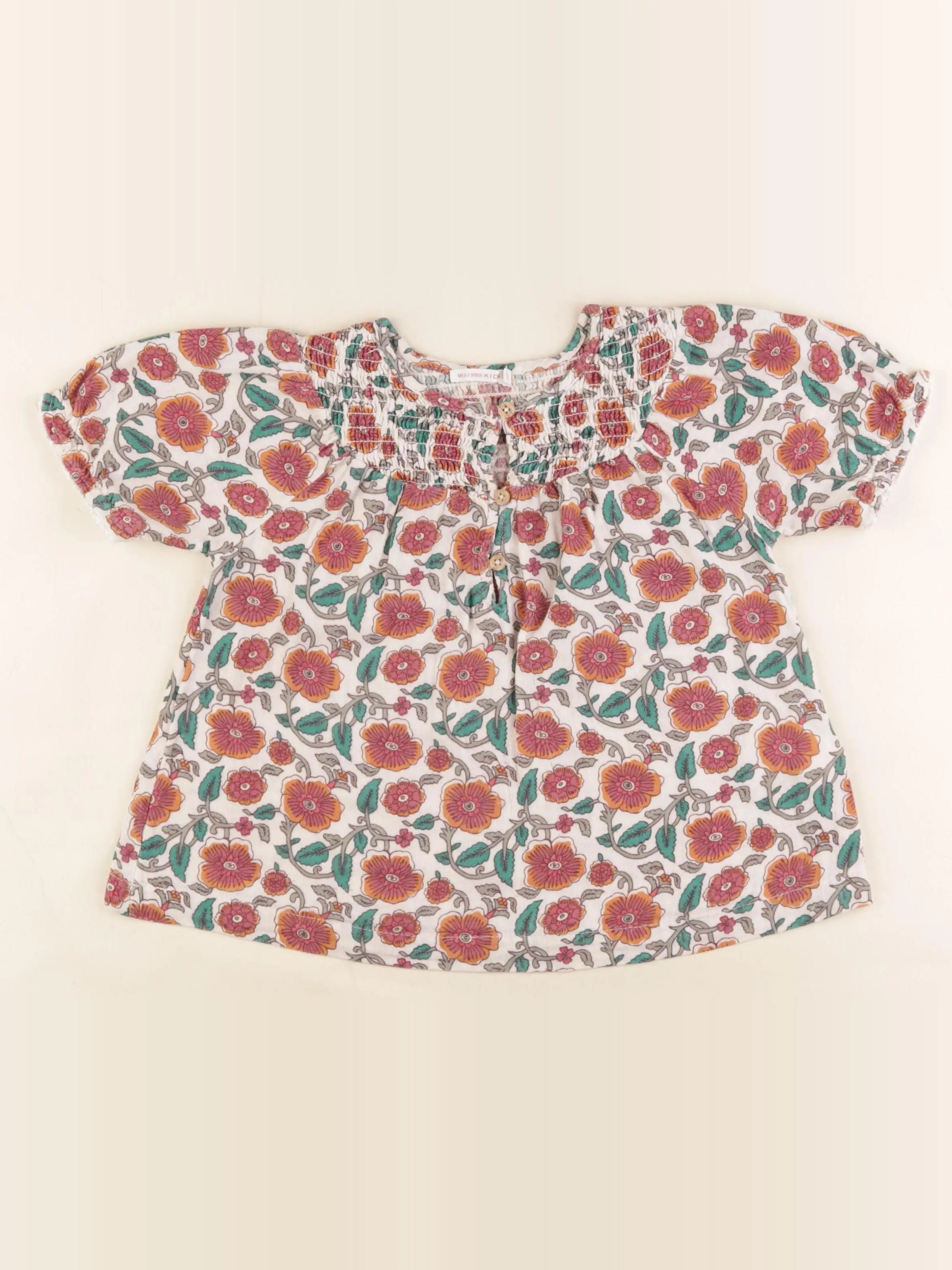 Monoprix - blouse multicolore - 6 ans